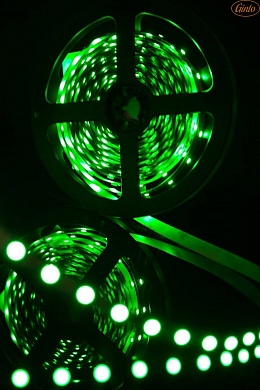 Лента светодиодная 3528, 60 LED/м 12В, IP20, Зеленый