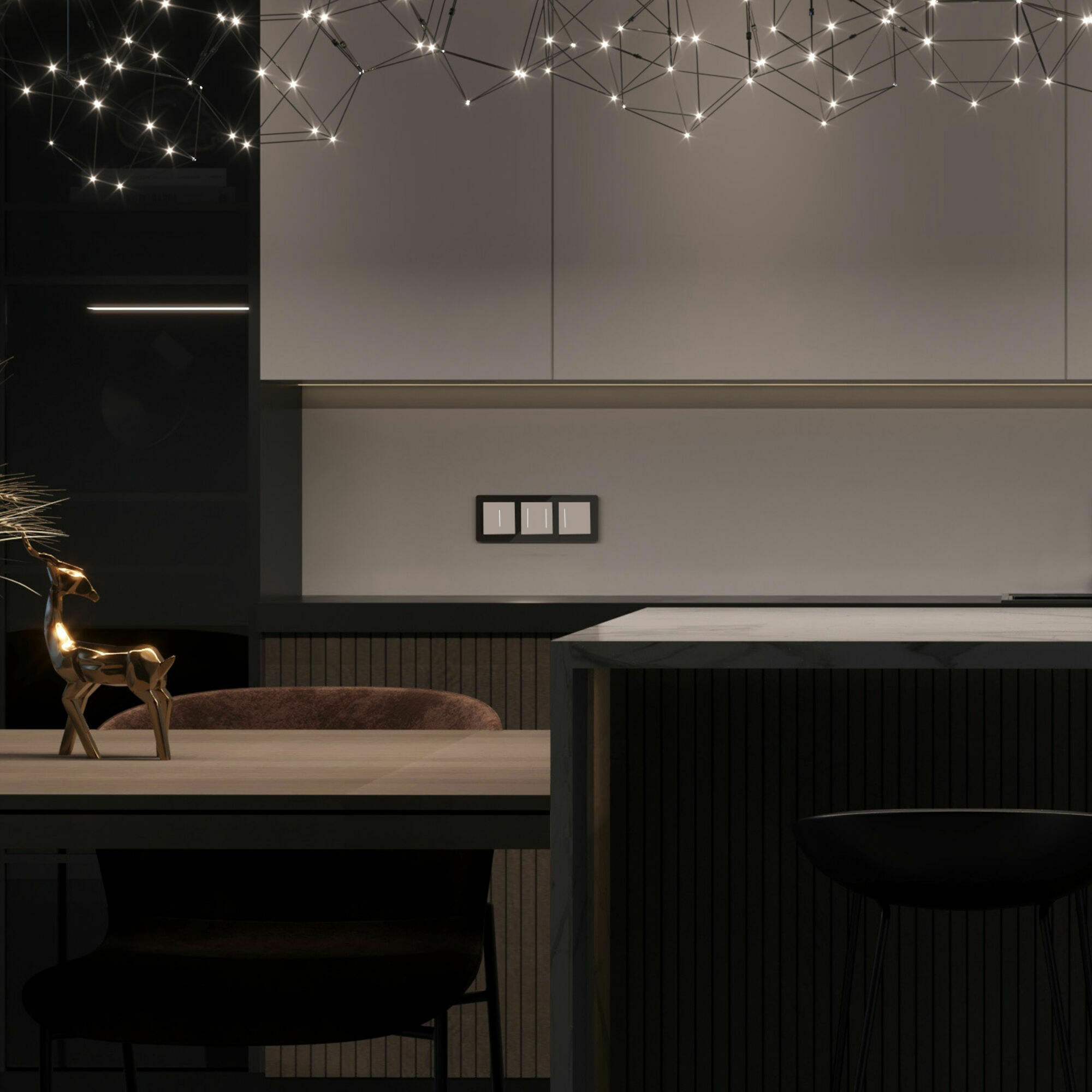 Изображение товара Умный сенсорный выключатель одноклавишный (белый) W4513001 Minimir Home Werkel