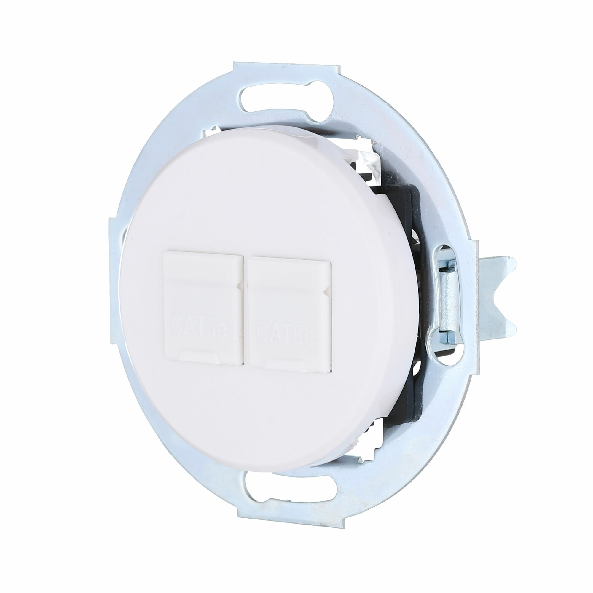 Изображение товара Розетка компьютерная, двойная, 2хRJ-45 кат. 6 с накладкой (белый) Vintage , 886404-1 LK Studio