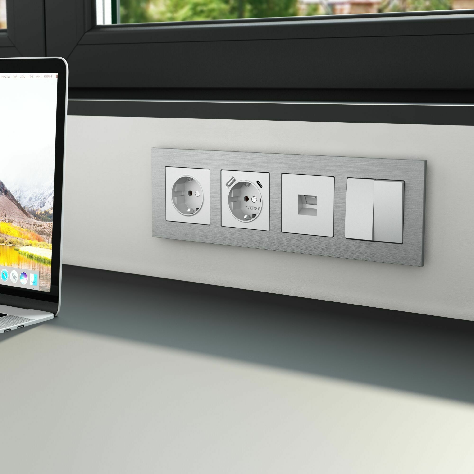 Изображение товара Рамка на 4 поста  AluMax (алюминий) W0043506 Werkel