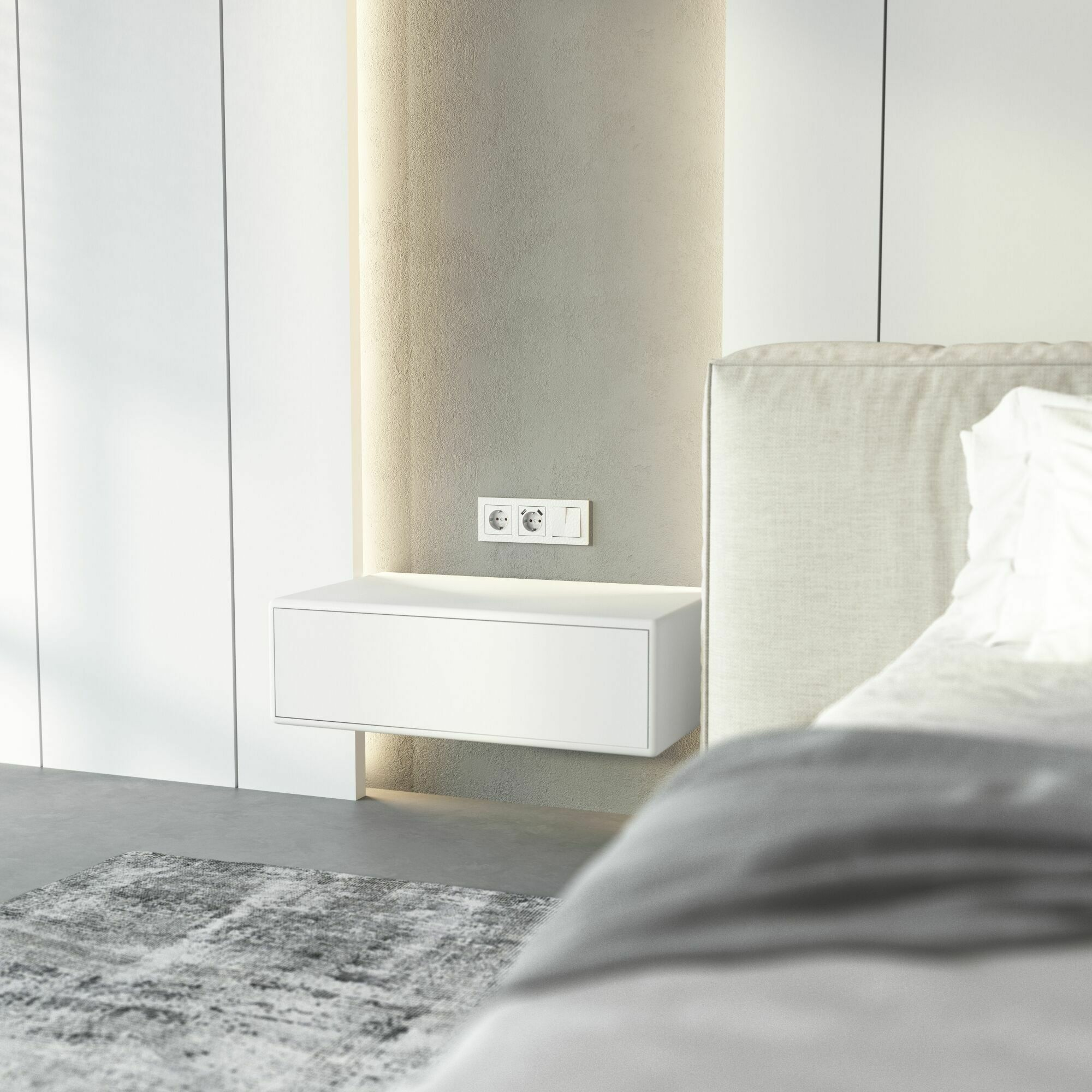 Изображение товара W0032401/ Рамка на 3 поста Hammer (белый) Werkel