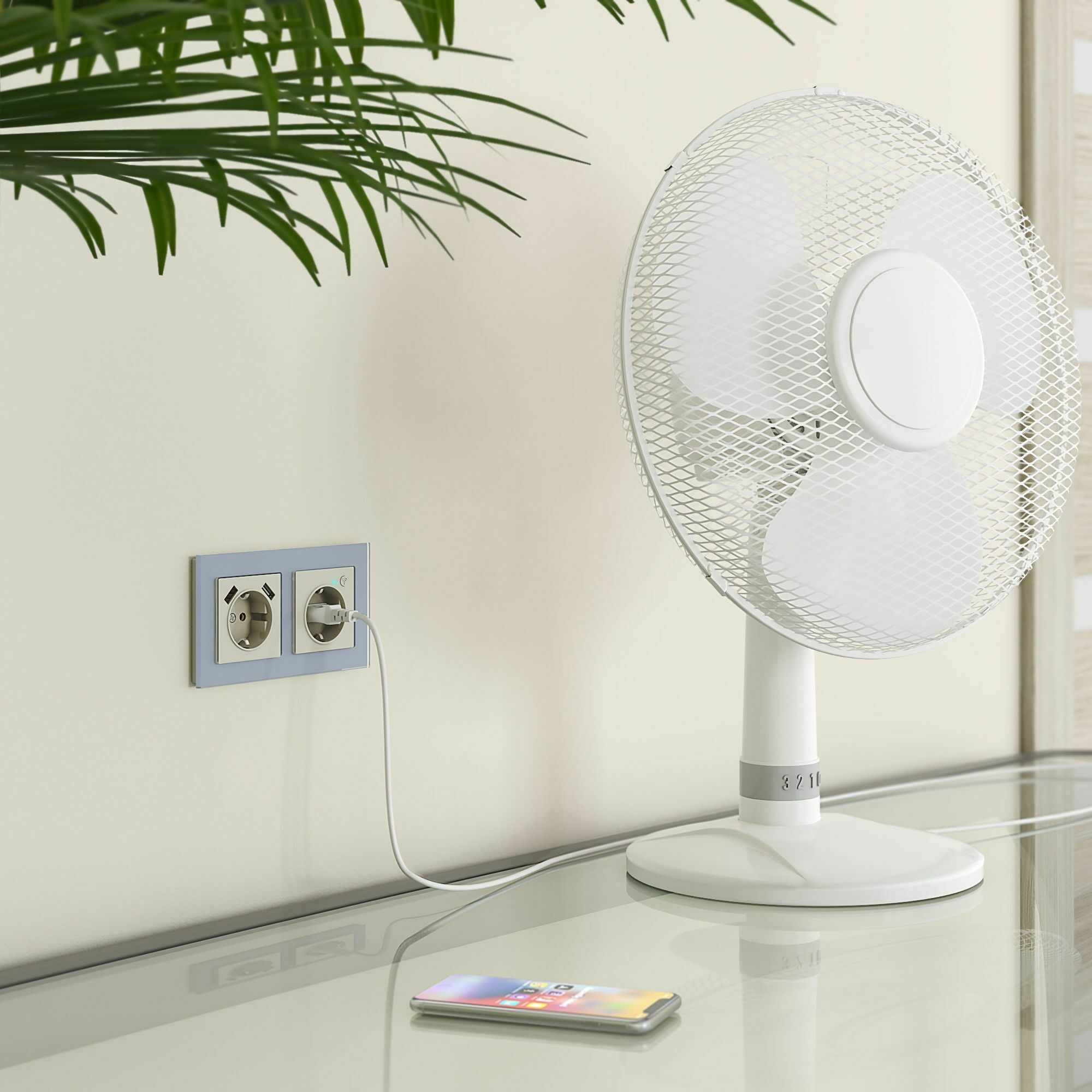 Изображение товара Умная встраиваемая розетка с заземлением с защитными шторками (слоновая кость) W1171603 Werkel