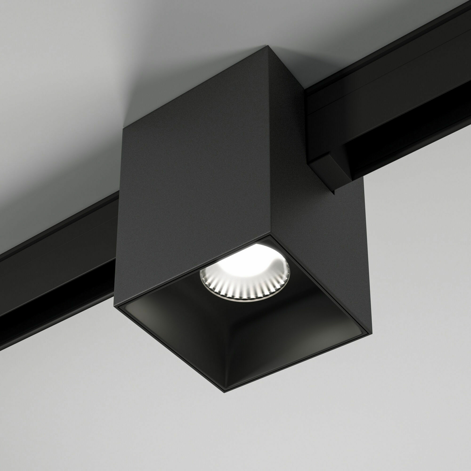 Изображение товара Трековый светильник 12W 4200K Solo чёрный 85055/01 Slim Magnetic Elektrostandard