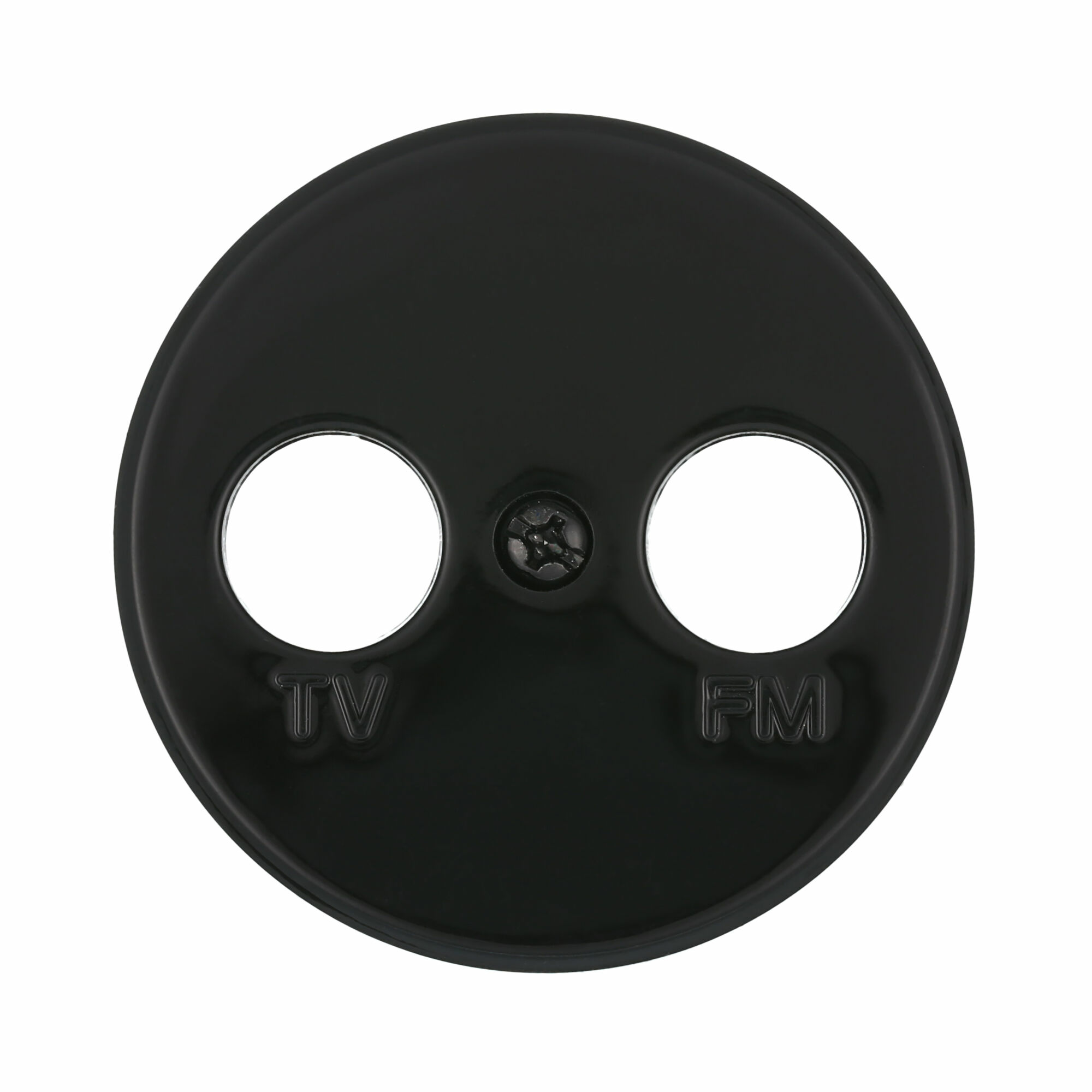 Изображение товара Накладка розетки TV+FM, 2 отверстия (чёрный) Vintage, 885208-1 LK Studio
