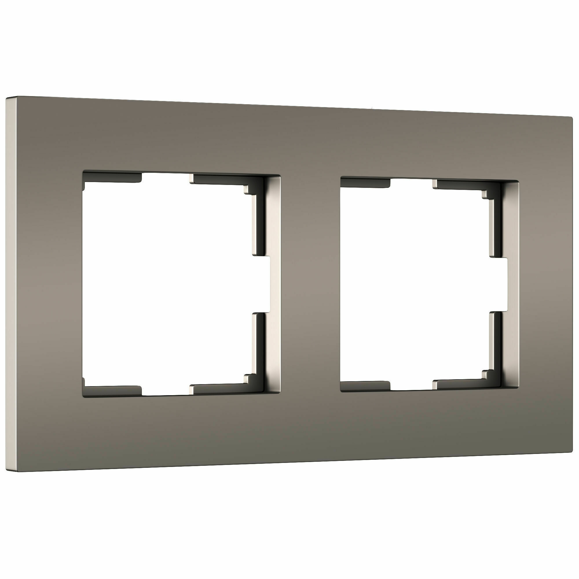 Изображение товара Рамка на 2 поста Slab (бронза софт) W0022963 Werkel