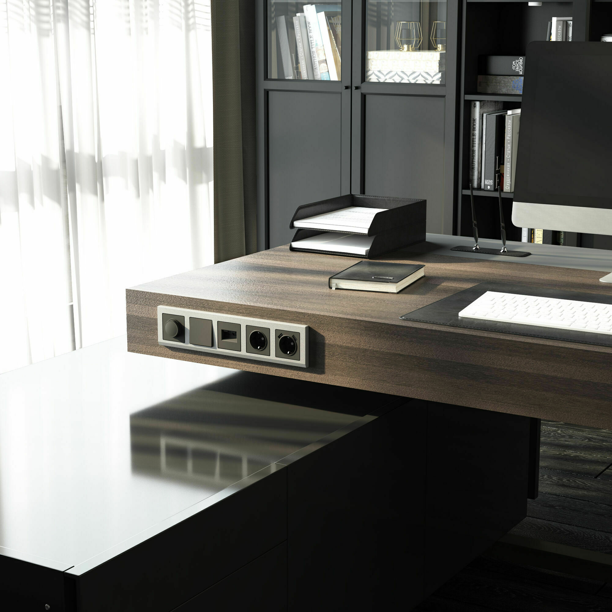 Изображение товара Рамка на 5 постов Stark (серебряный матовый) W0051865 Werkel