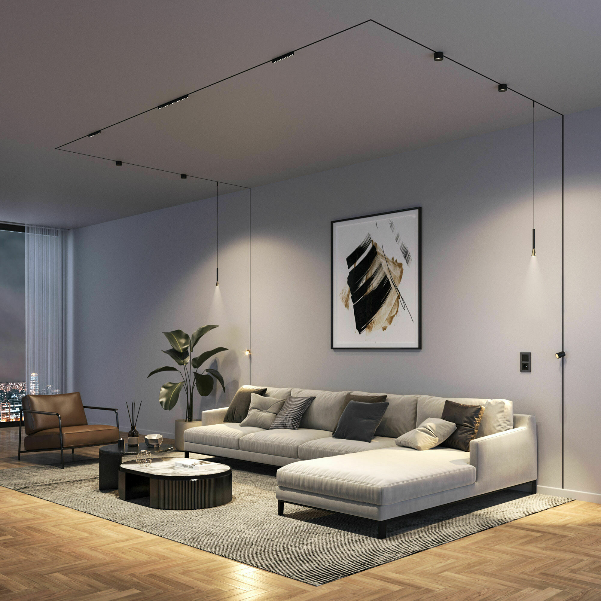 Изображение товара Коннектор угловой для встраиваемого шинопровода чёрный 85177/00 Mini Magnetic Elektrostandard