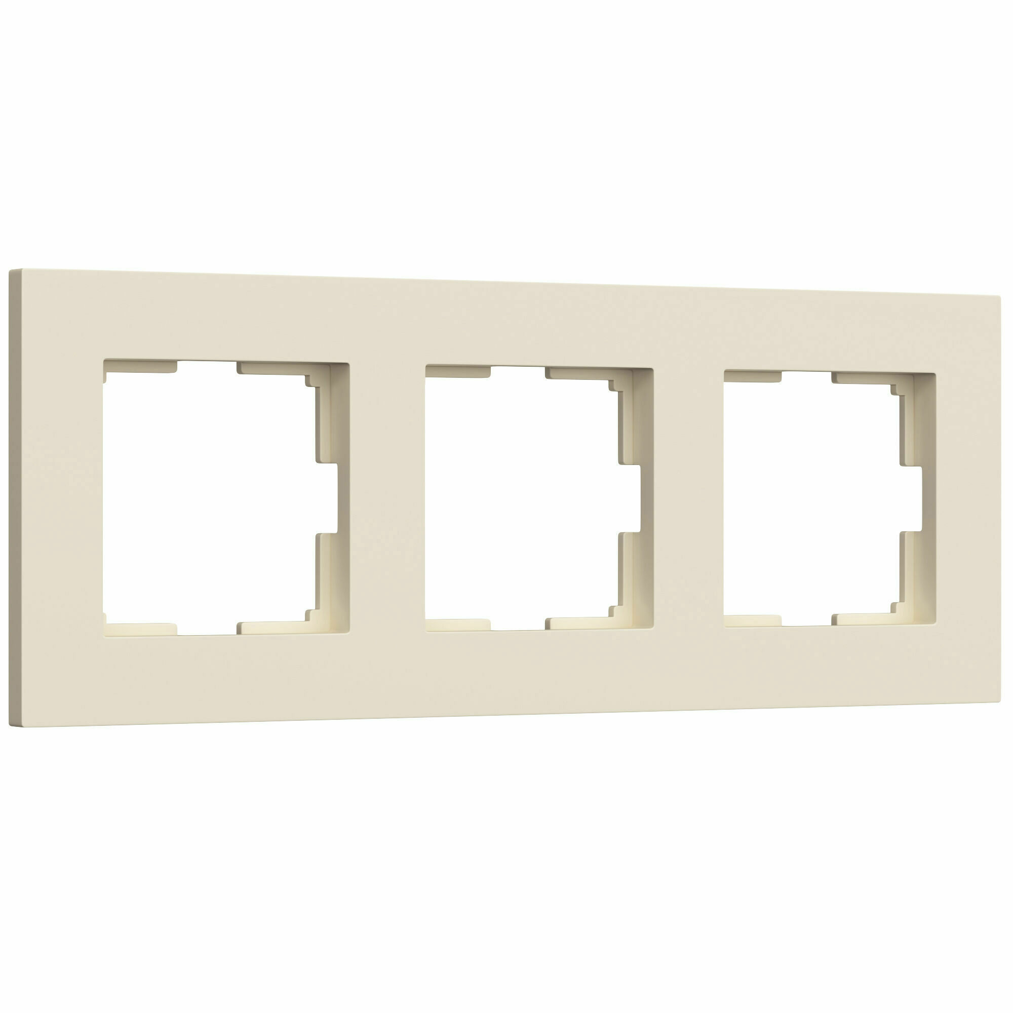 Изображение товара Рамка на 3 поста Slab (айвори софт) W0032962 Werkel