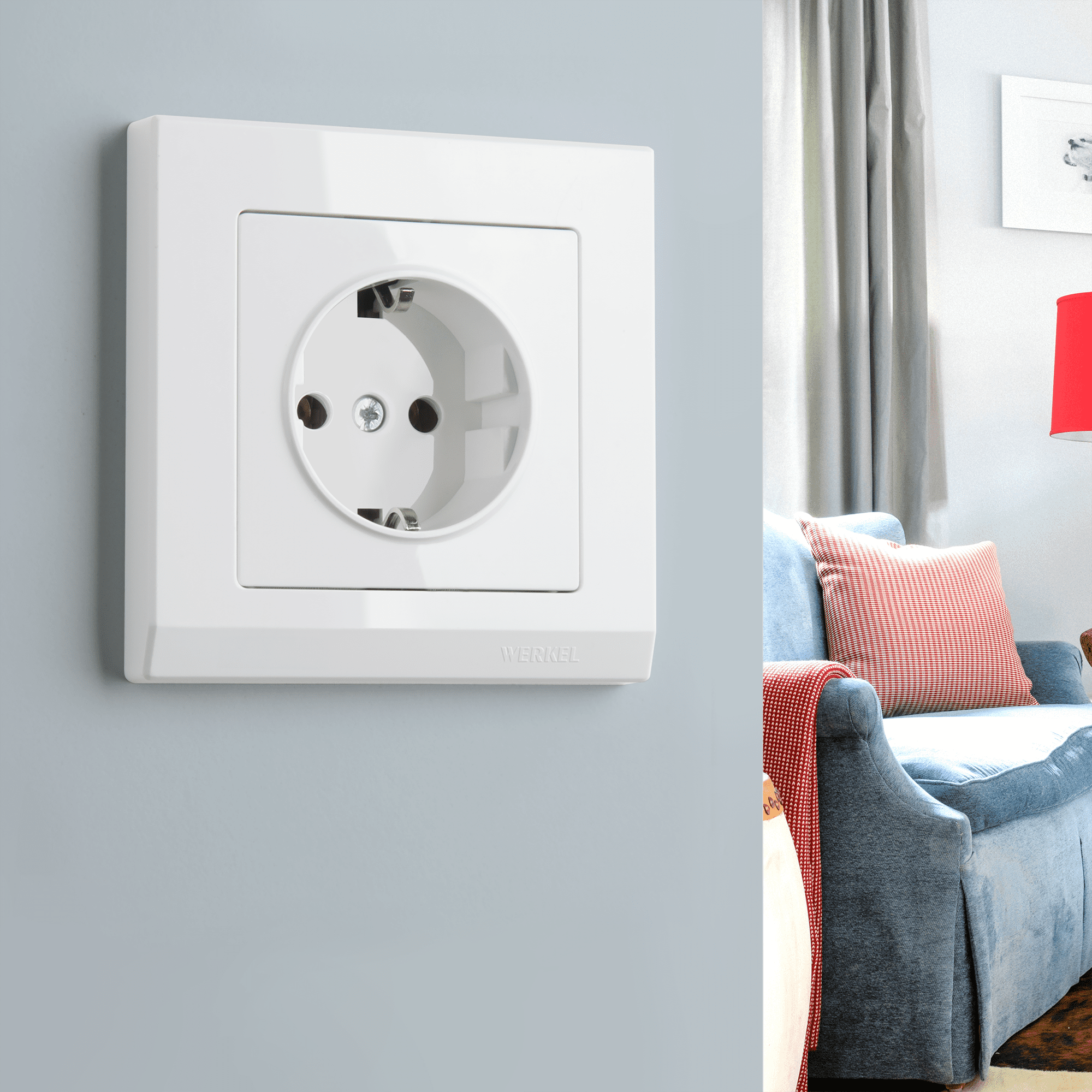 Изображение товара Рамка на 1 пост Stark (белый) W0011801 Werkel