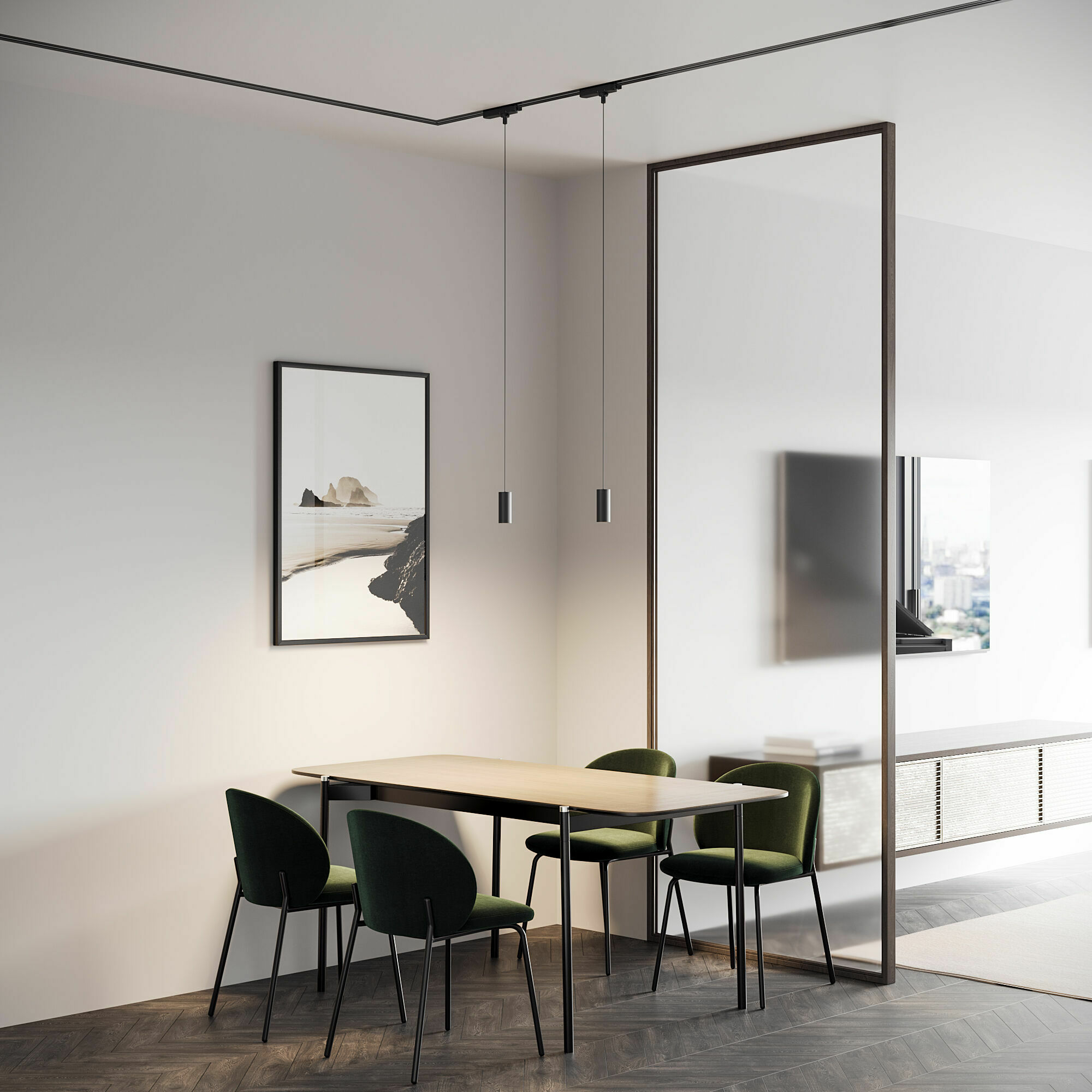 Изображение товара Трековый светильник 12W 4000K чёрный 85113/01 Amend Basic System Elektrostandard