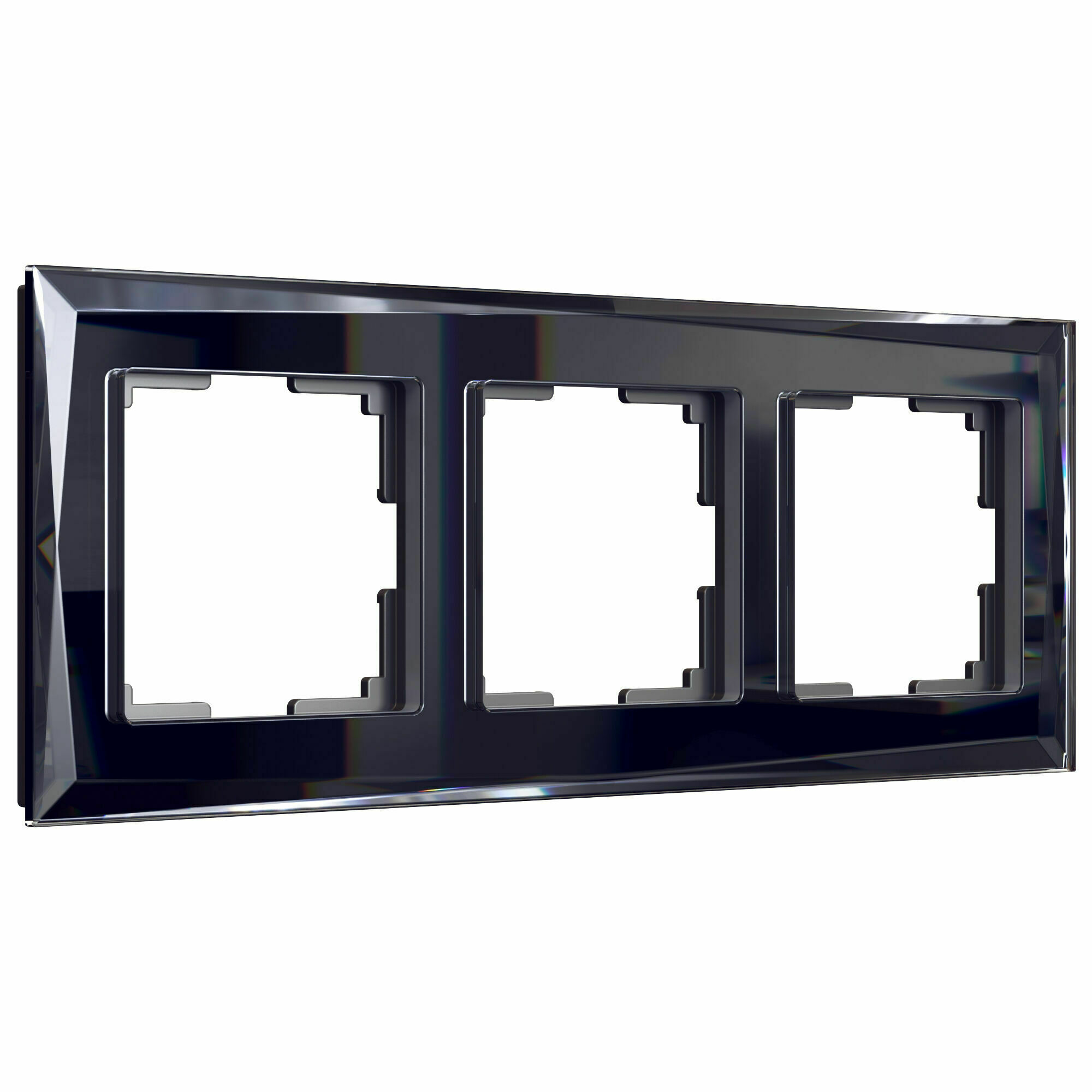 Изображение товара Рамка на 3 поста Diamant (чёрный) W0031208 Werkel