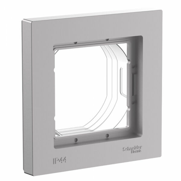 Изображение товара Рамка 1 пост IP44 Aqua,, Алюминий, ATN440301 Atlas Design Nature Schneider electric