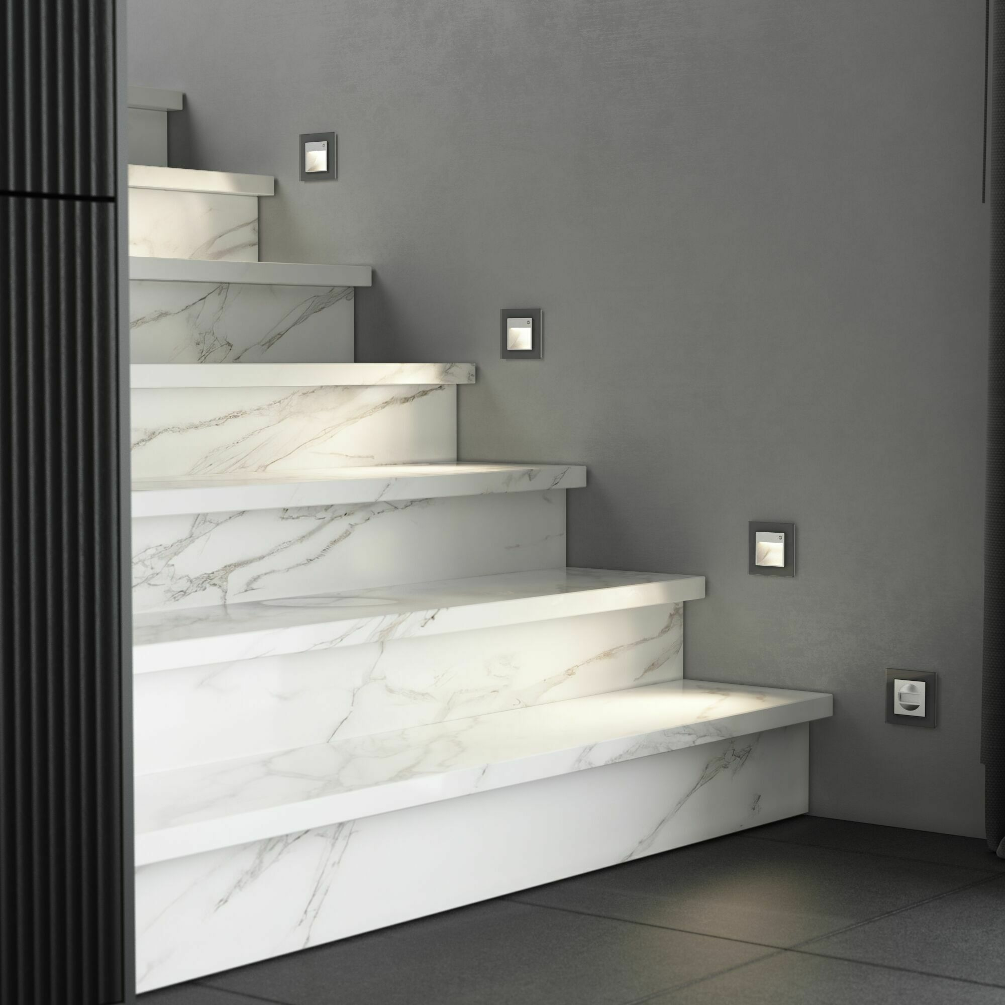 Изображение товара Датчик движения 500 Вт, двухпроводный (серебряный матовый) W1155105 Werkel