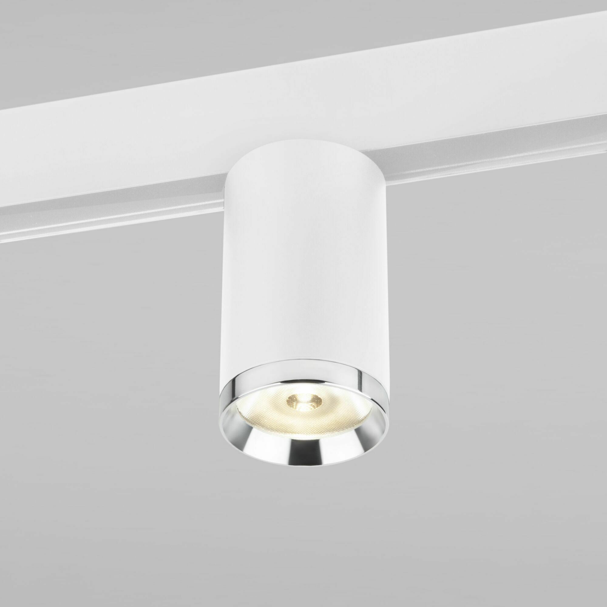 Изображение товара R06 Трековый светильник 10W 4200K Ringe белый/серебро 85506/01 Slim Magnetic Elektrostandard