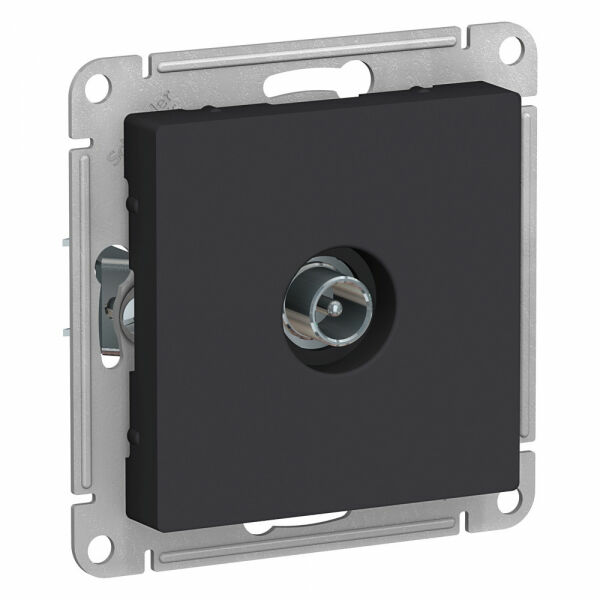 Изображение товара Розетка TV проходная 4DB, механизм, Карбон, ATN001092 Atlas Design Schneider electric
