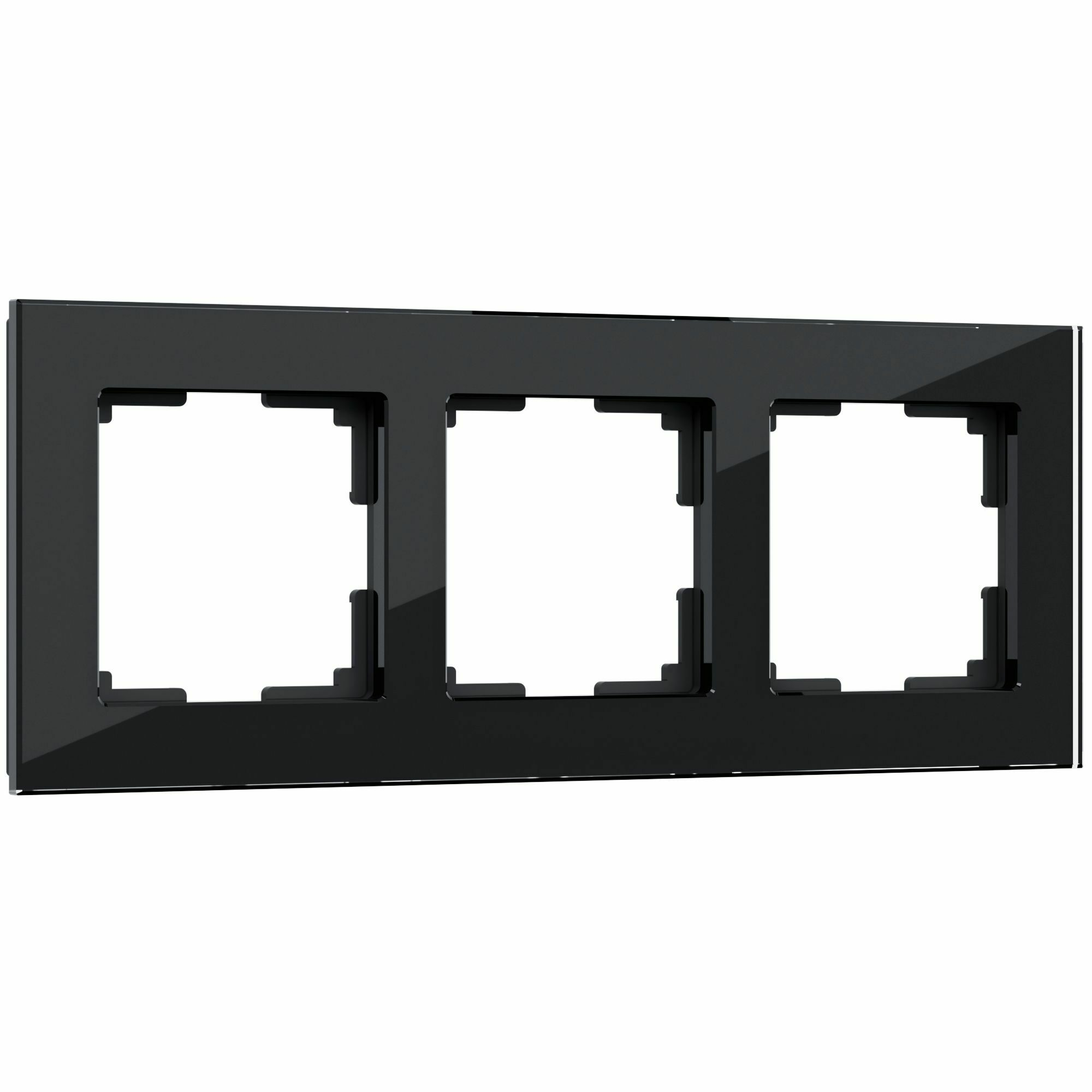 Изображение товара Рамка на 3 поста Favorit (чёрный) W0031108 Werkel