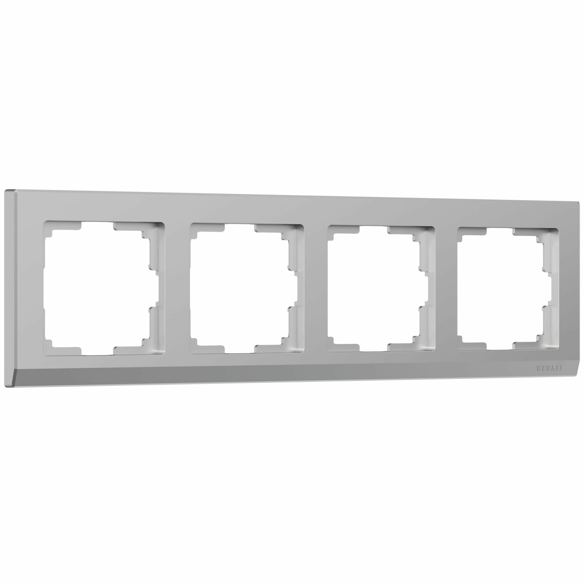 Изображение товара W0041806/ Рамка на 4 поста Stark (серебряный) Werkel