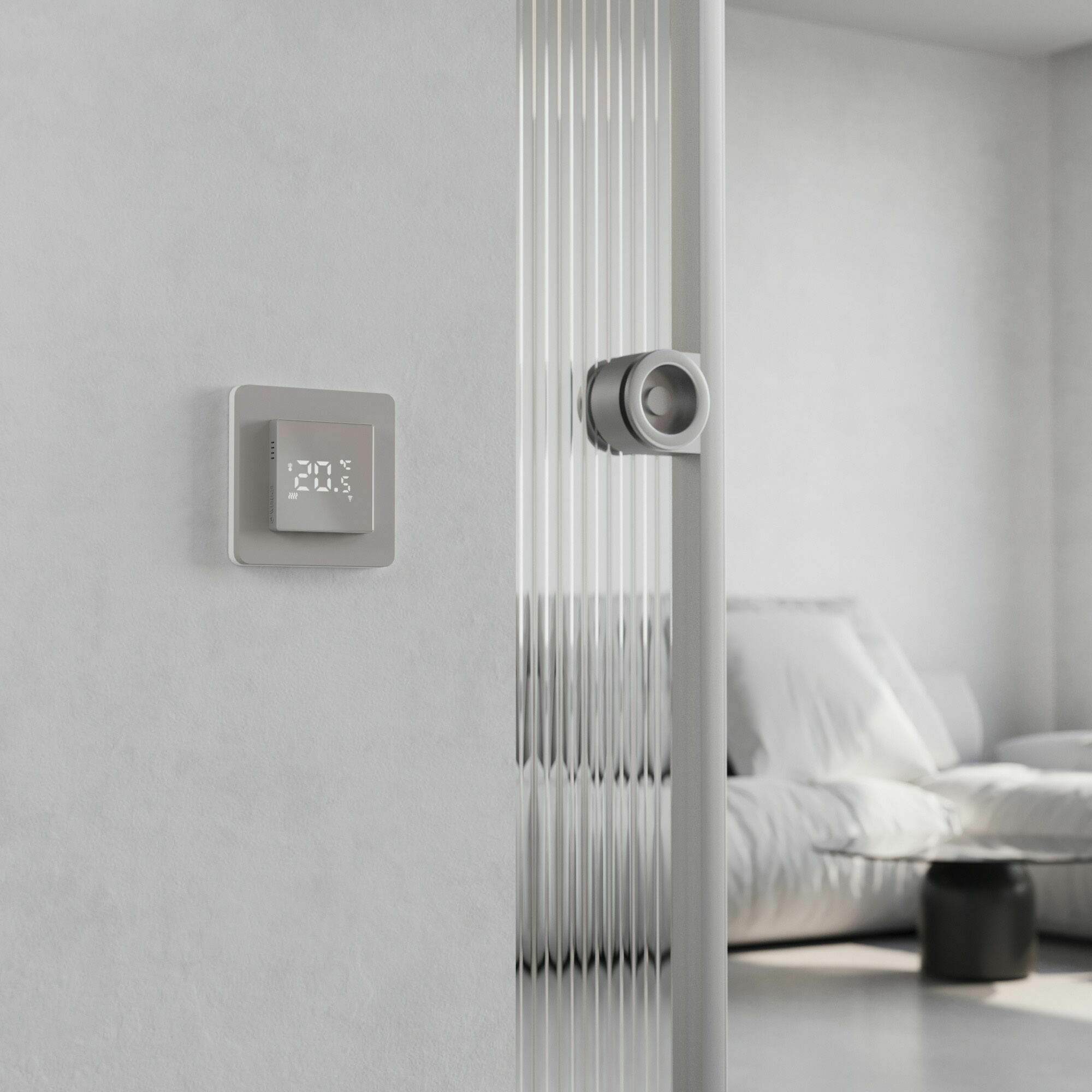 Изображение товара Рамка на 1 пост Split (дымчатый/белый, soft-touch) W0013067 Werkel