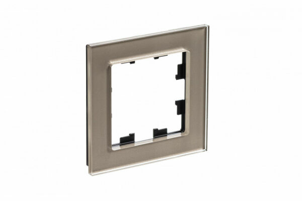 Изображение товара Рамка 1 пост, Стекло шампань,ATN320501 Atlas Design Nature Schneider electric
