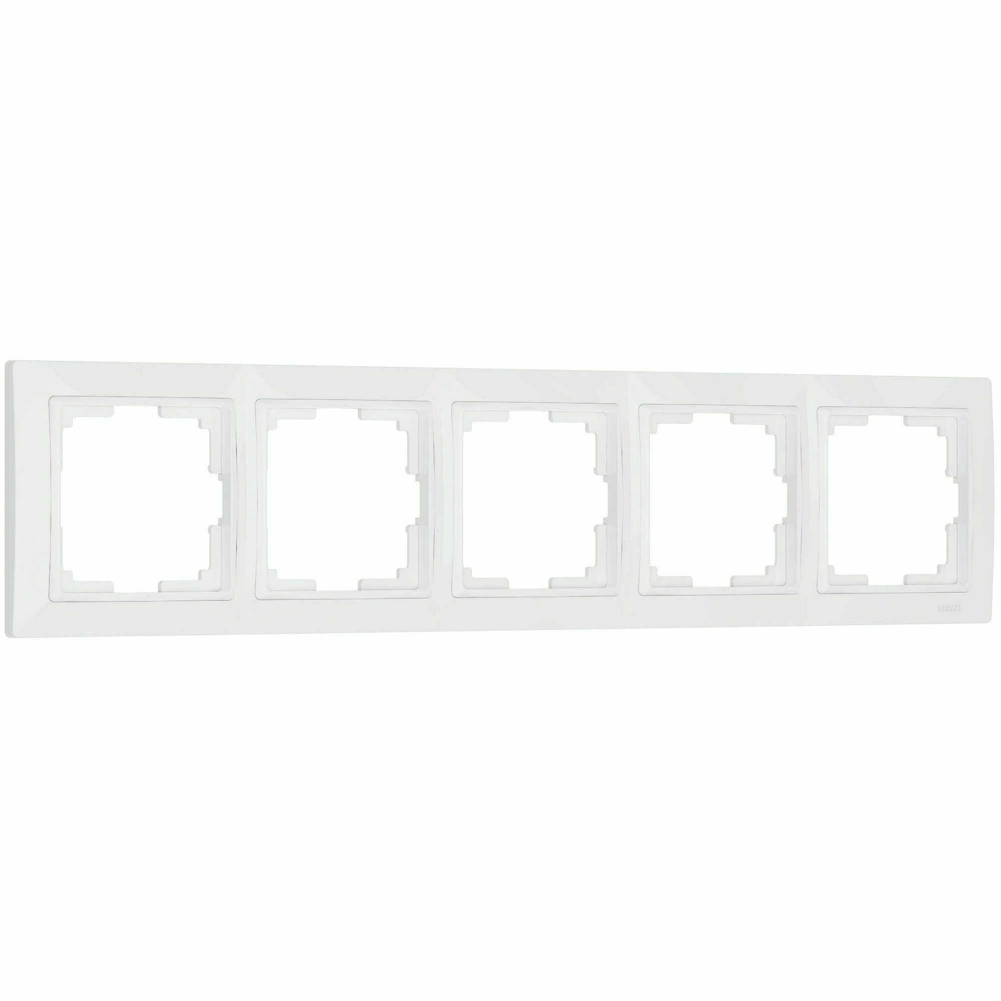 Изображение товара W0052001/ Рамка на 5 постов Snabb basic (белый) Werkel