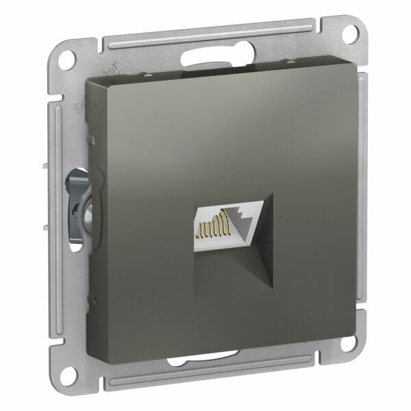 Изображение товара Розетка компьютерная RJ45, механизм, Сталь, ATN000983 Atlas Design Schneider electric