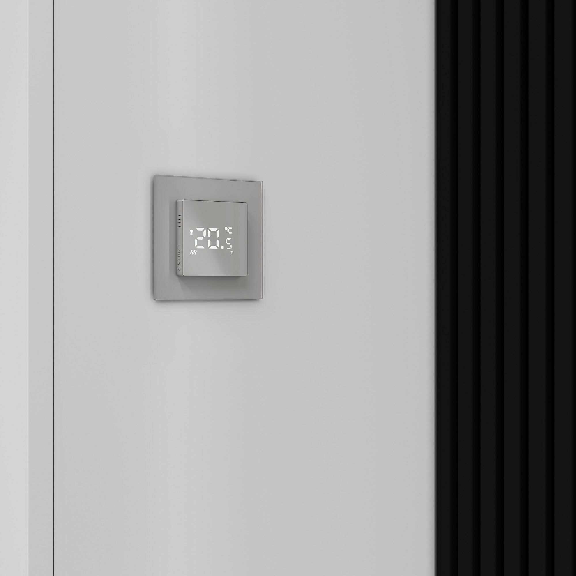 Изображение товара Рамка на 1 пост Senso (дымчатый, стекло soft-touch) W0013117 Werkel