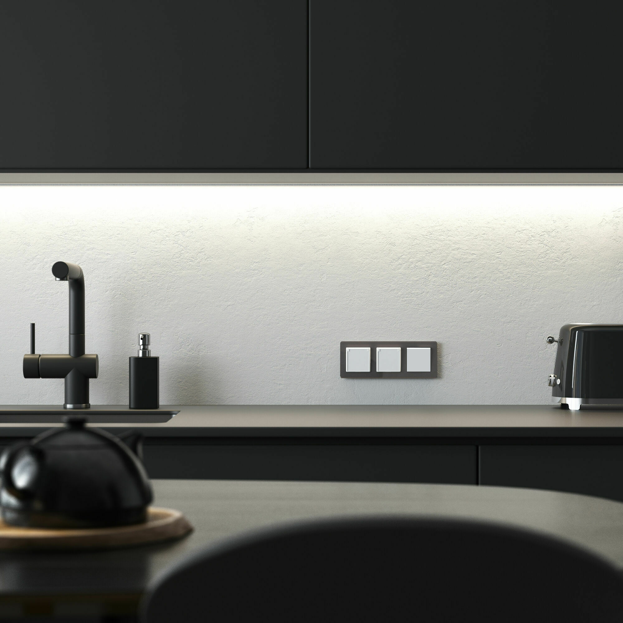 Изображение товара Выключатель одноклавишный (белый акрил) W1110041 Werkel