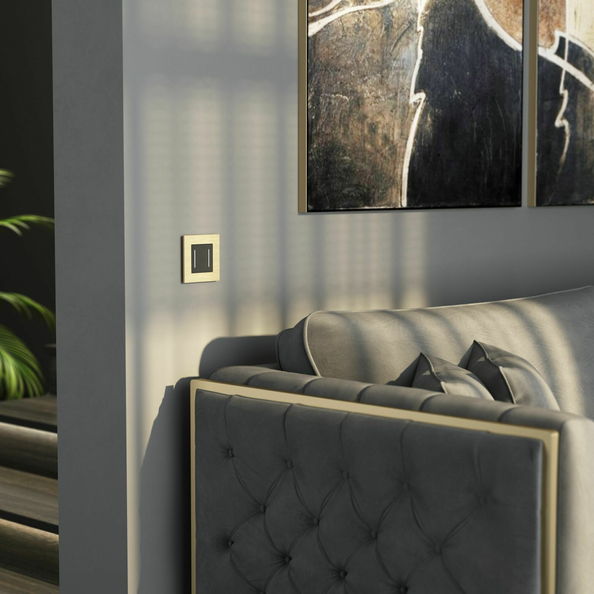 Изображение товара Рамка на 1 пост AluMax (шампань) W0013511 Werkel