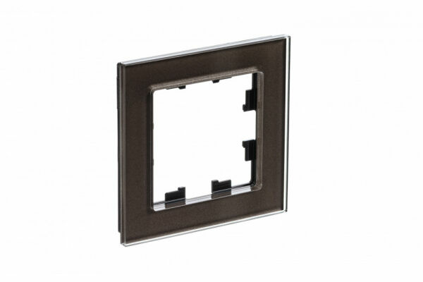 Изображение товара Рамка 1 пост, Стекло мокко,ATN320601 Atlas Design Nature Schneider electric