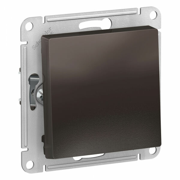 Изображение товара Кнопка нажимная сх.1, 10АХ, механизм,  Мокко, ATN000615 Atlas Design Schneider electric
