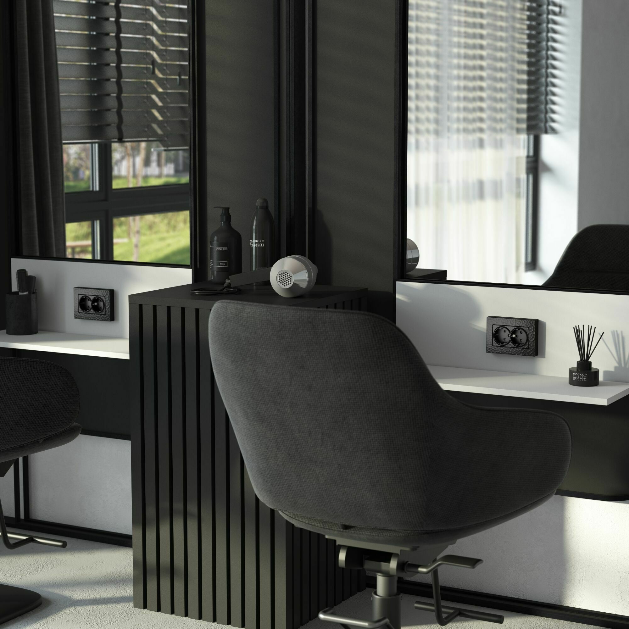 Изображение товара Рамка для двойной розетки Hammer (чёрный) W0082408 Werkel