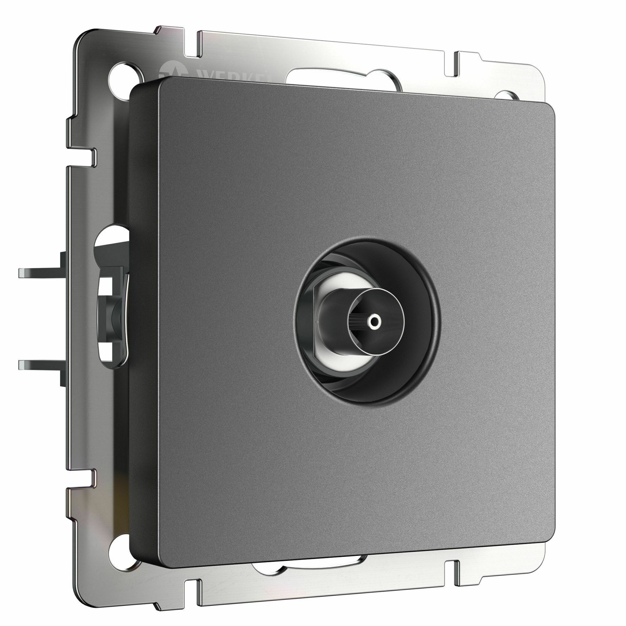 Изображение товара ТВ-розетка оконечная (графит матовый) W1183064 Werkel