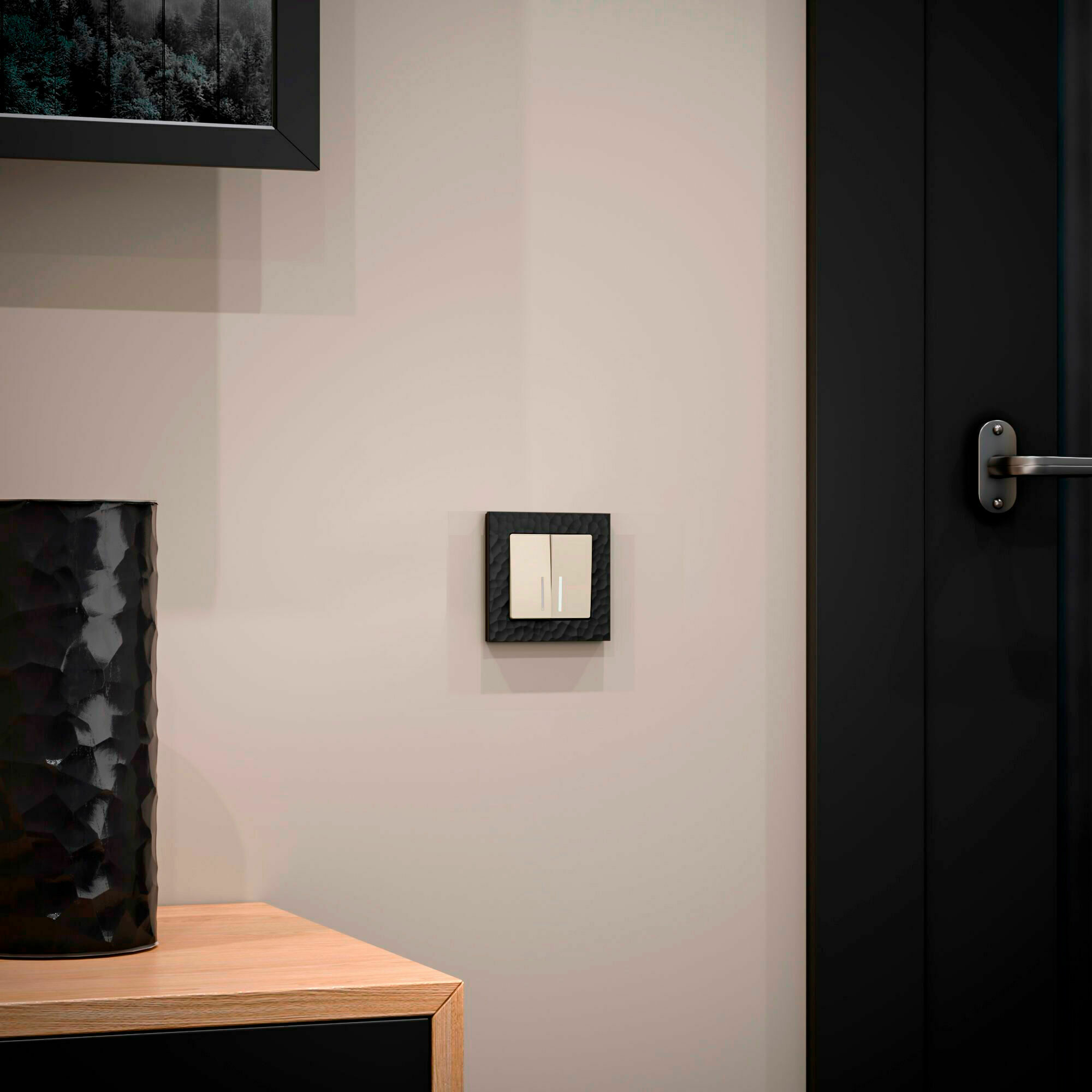 Изображение товара Рамка на 1 пост Hammer (чёрный) W0012408 Werkel