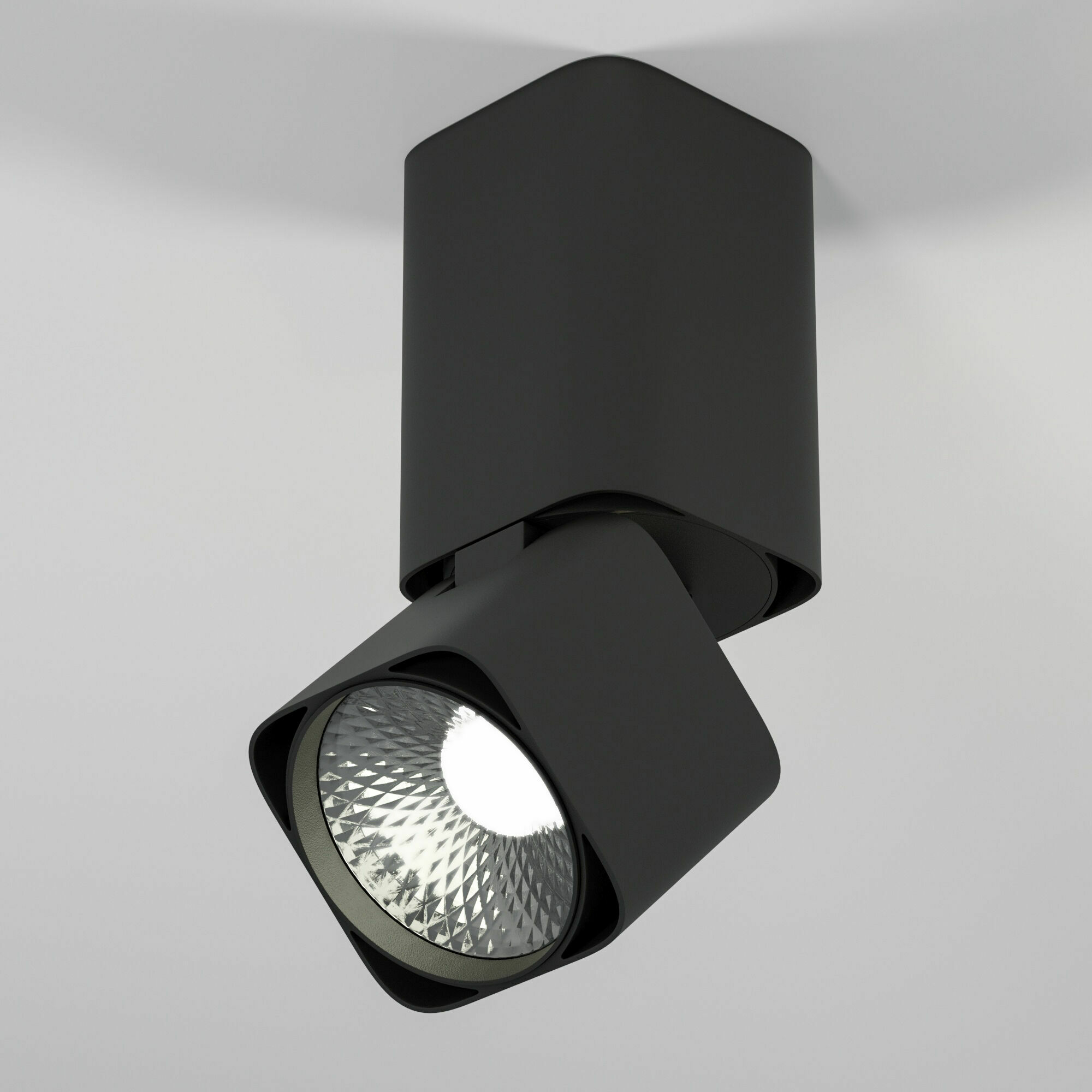 Изображение товара Светильник потолочный поворотный светодиодный Cubus 10W 4000K чёрный 25043/LED Elektrostandard