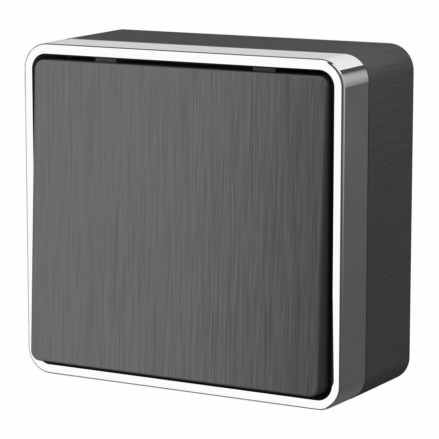 Изображение товара Выключатель одноклавишный (графит рифленый) W5010004 Gallant Werkel