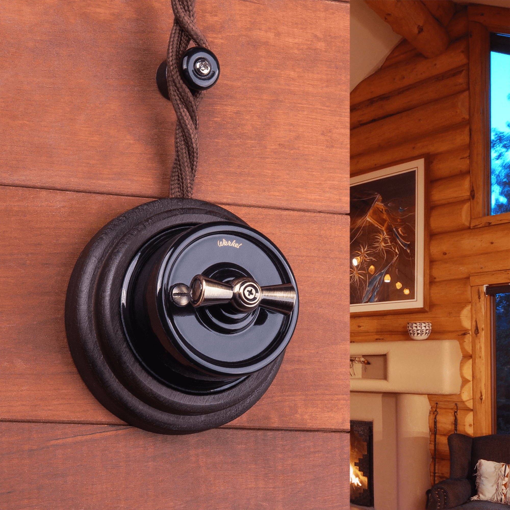 Изображение товара Ретро кабель витой 3х2,5 (коричневый) 50 м W6453614  Retro Werkel