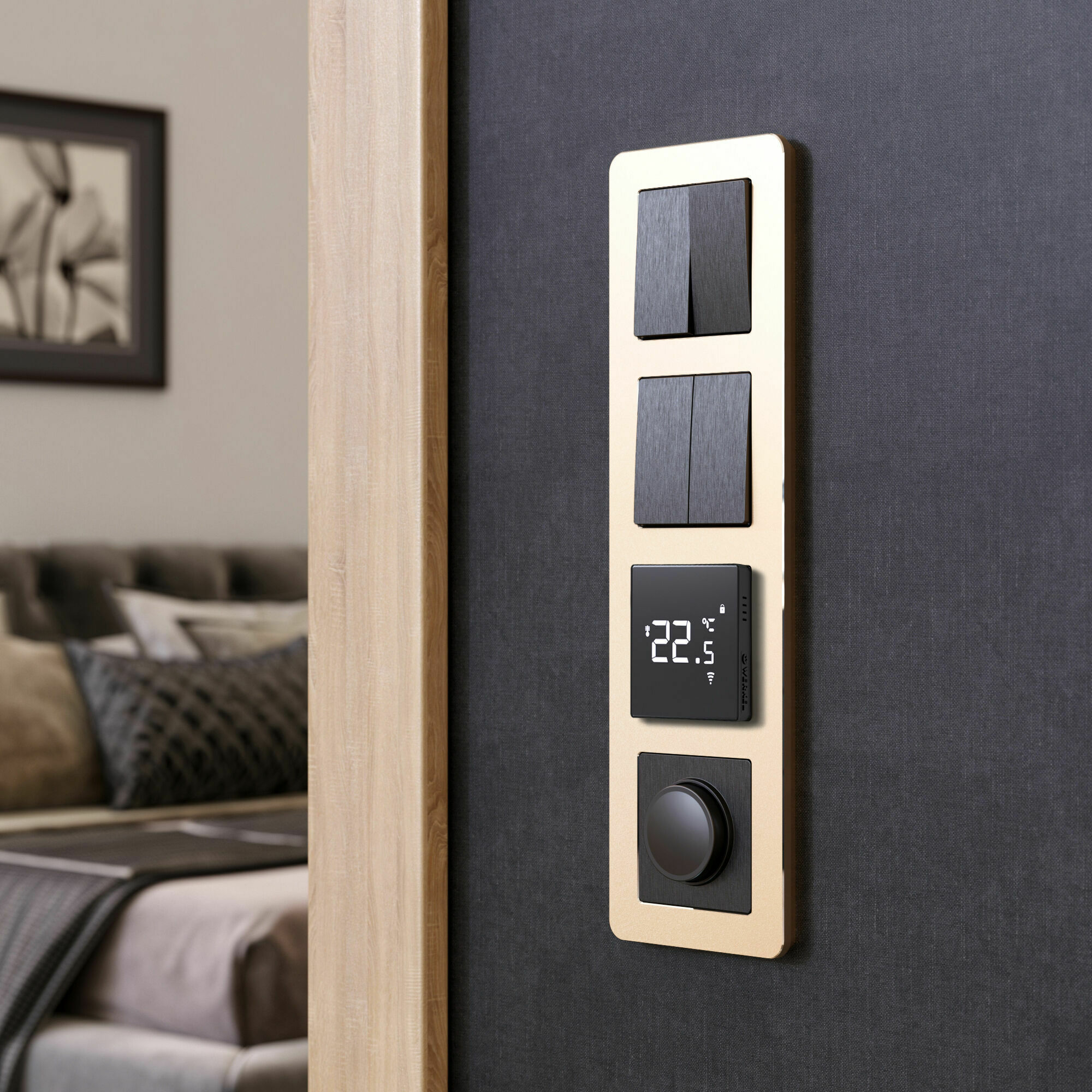 Изображение товара Рамка на 4 поста Platinum шампань W0042611 Werkel