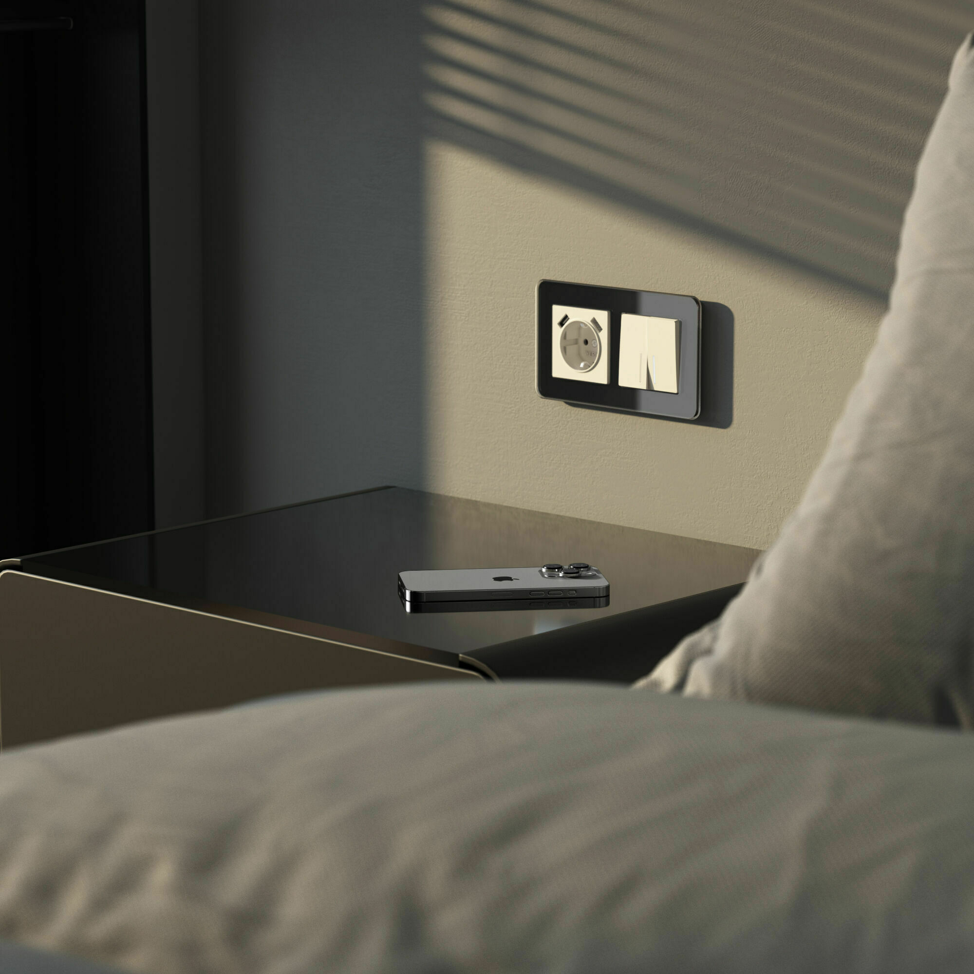 Изображение товара Рамка на 2 поста Elite (чёрный, стекло) W0022448 Werkel