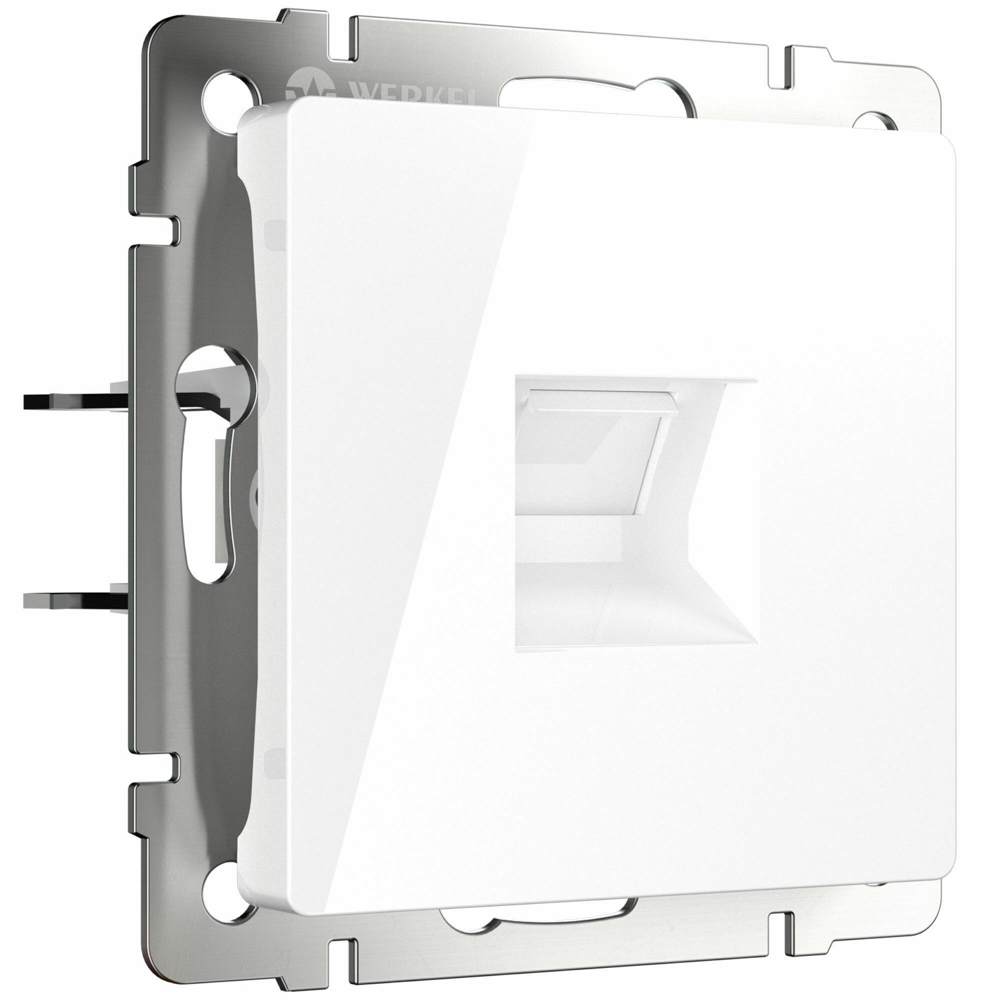 Изображение товара Розетка компьютерная, Ethernet RJ-45, cat.5e (белая) W1181001 Werkel