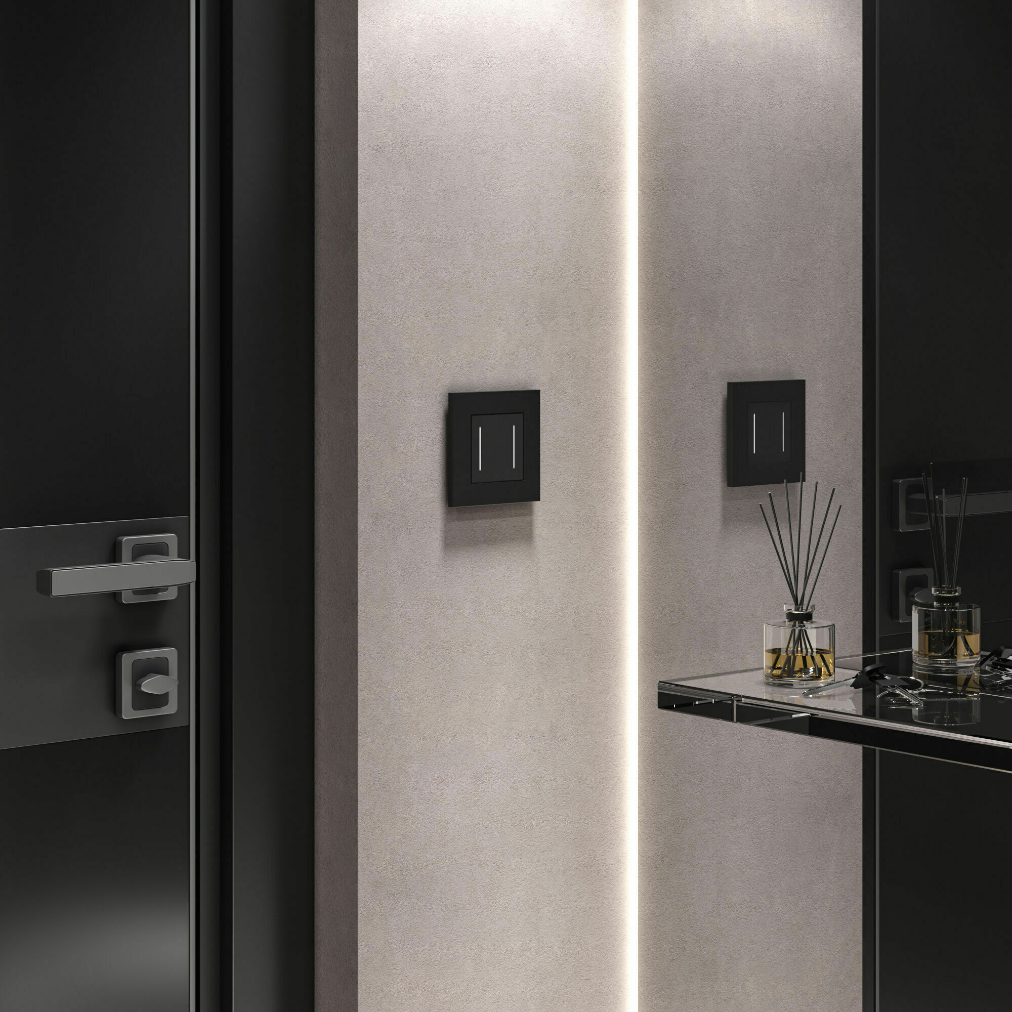 Изображение товара Рамка на 1 пост Slab (чёрный софт) W0012908 Werkel