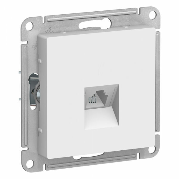 Изображение товара Розетка телефонная RJ-11, RJ11, механизм, Белый, ATN000181 Atlas Design Schneider electric