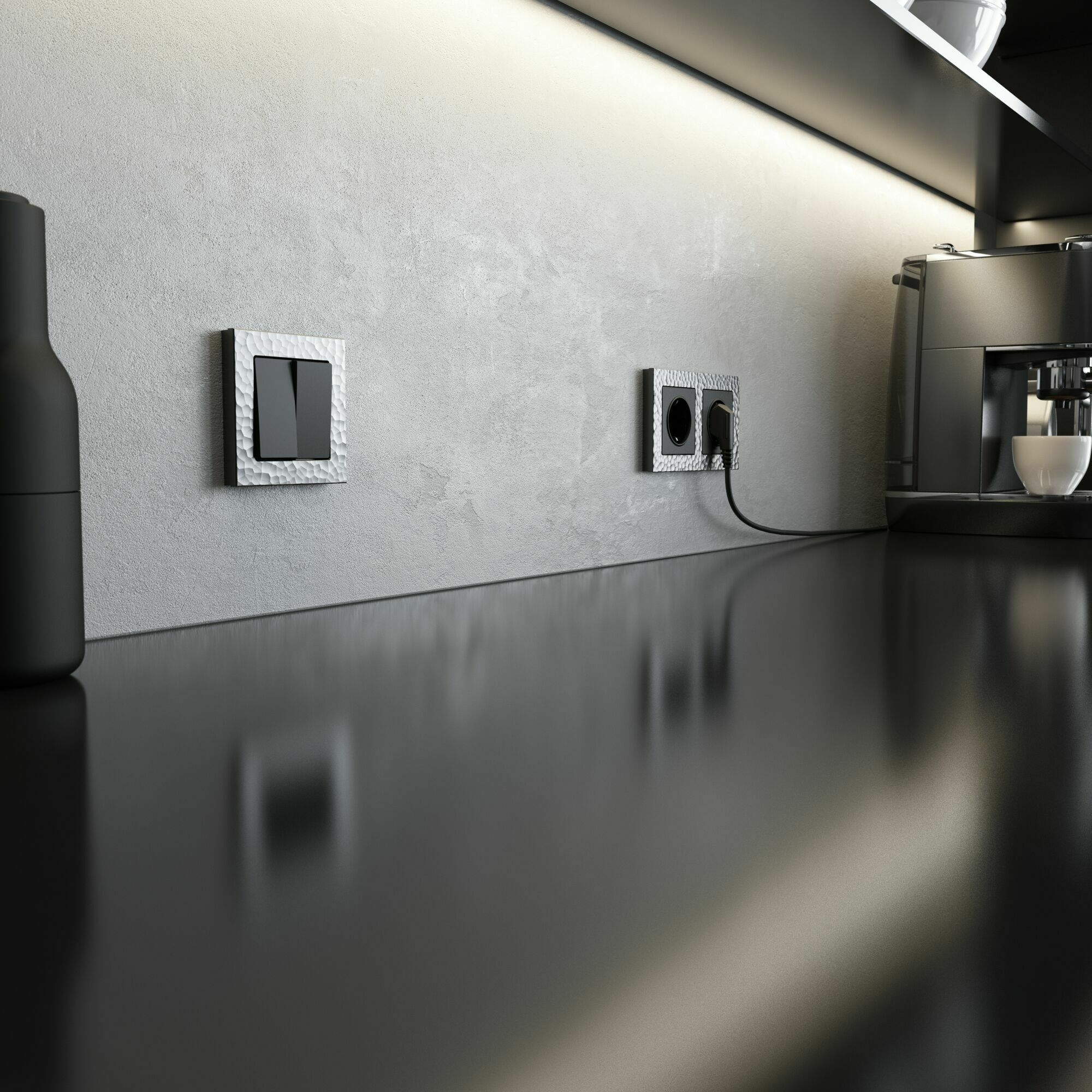 Изображение товара Рамка на 1 пост Hammer (серебряный) W0012406 Werkel