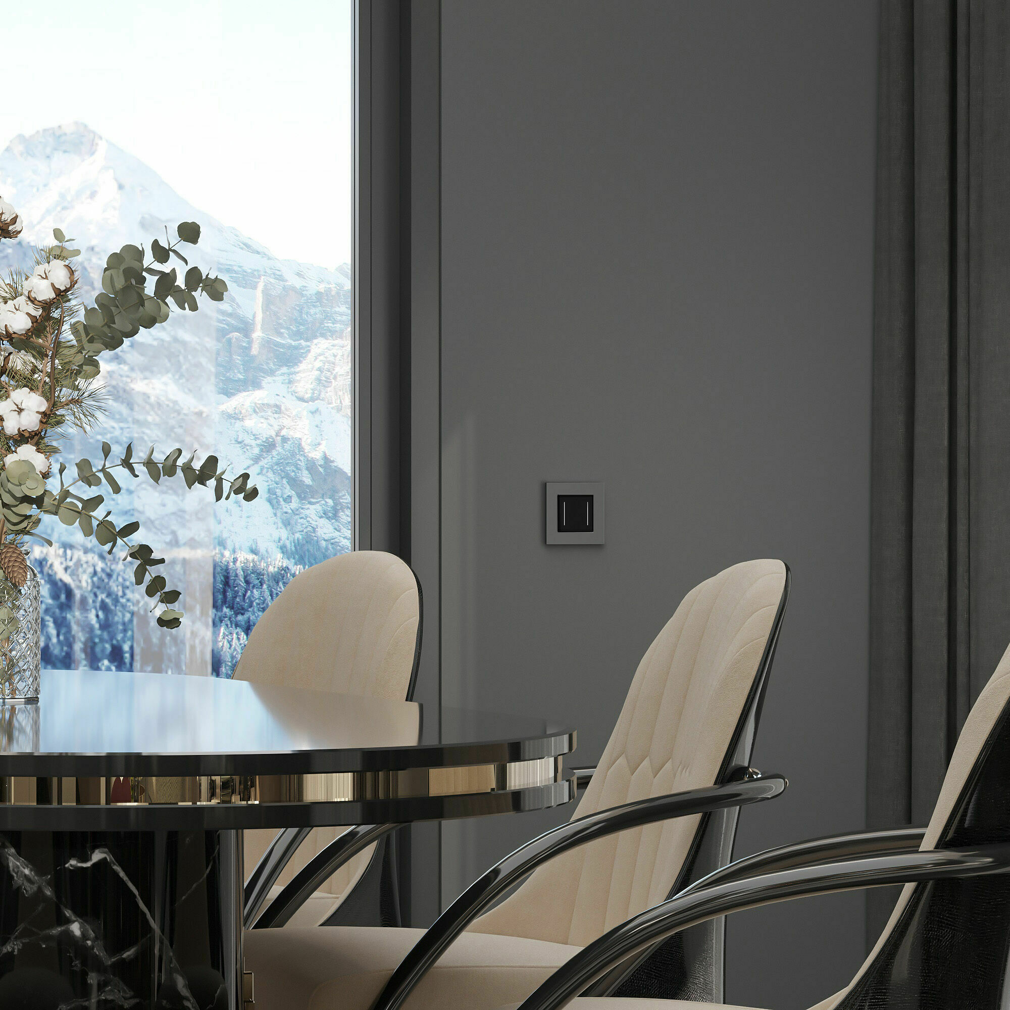 Изображение товара Рамка на 1 пост Slab (серебро софт) W0012965 Werkel