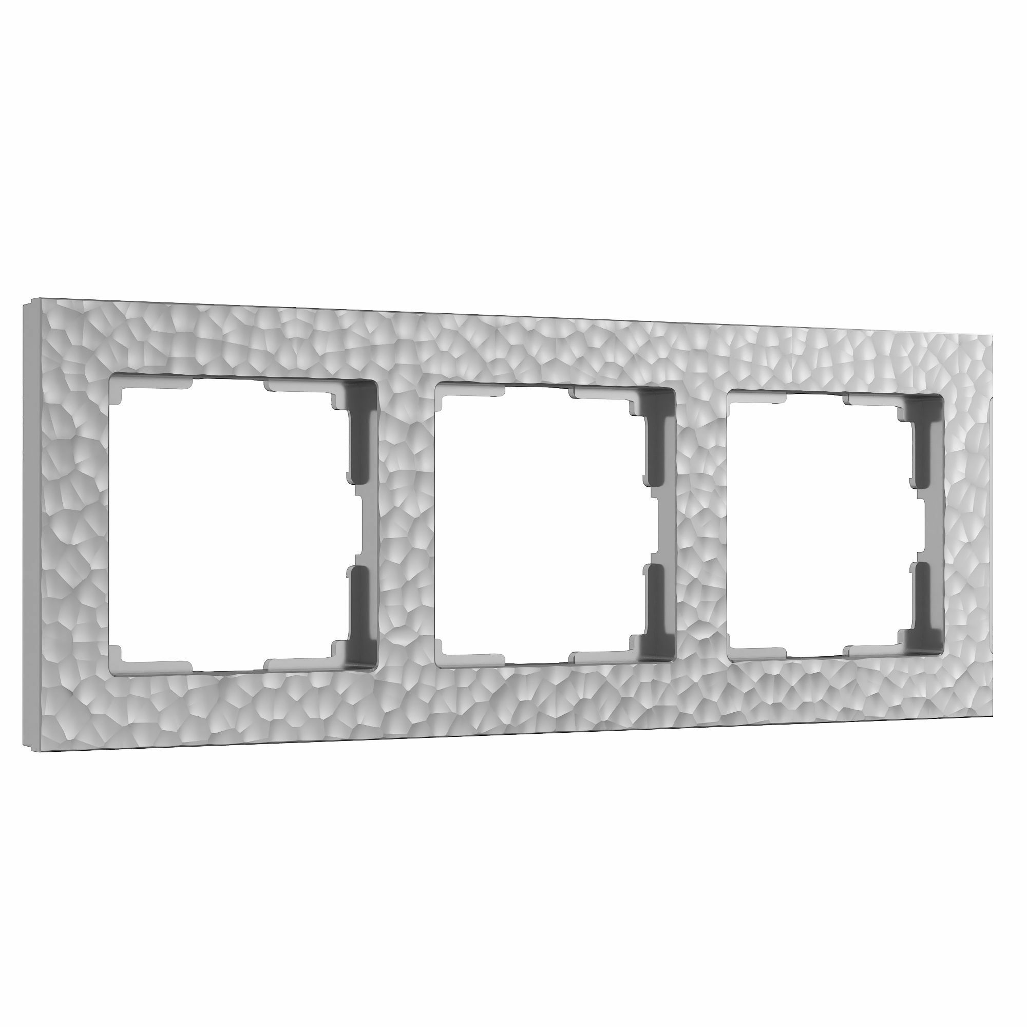 Изображение товара W0032406/ Рамка на 3 поста Hammer (серебряный) Werkel