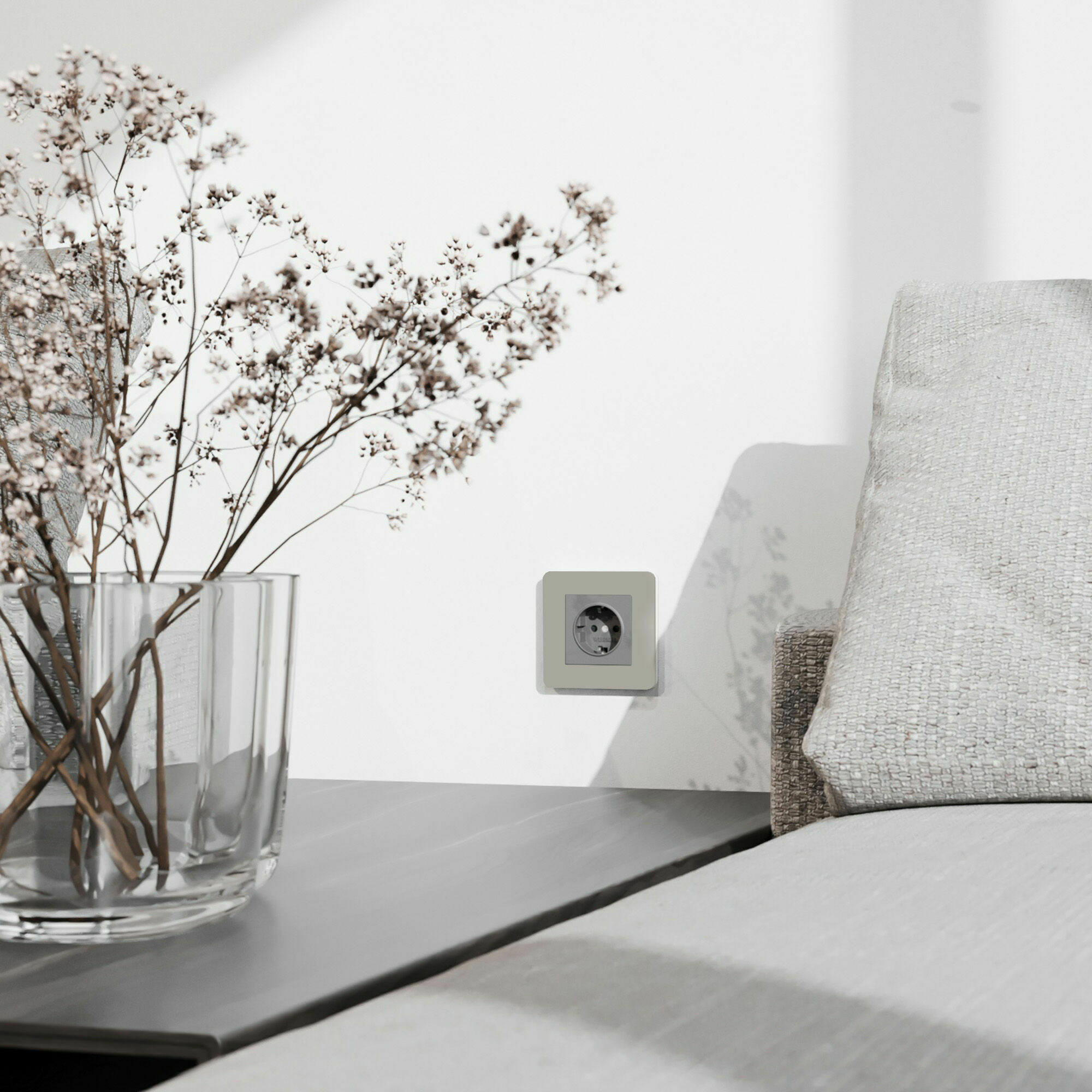 Изображение товара Рамка на 1 пост Split (дымчатый/белый, soft-touch) W0013067 Werkel