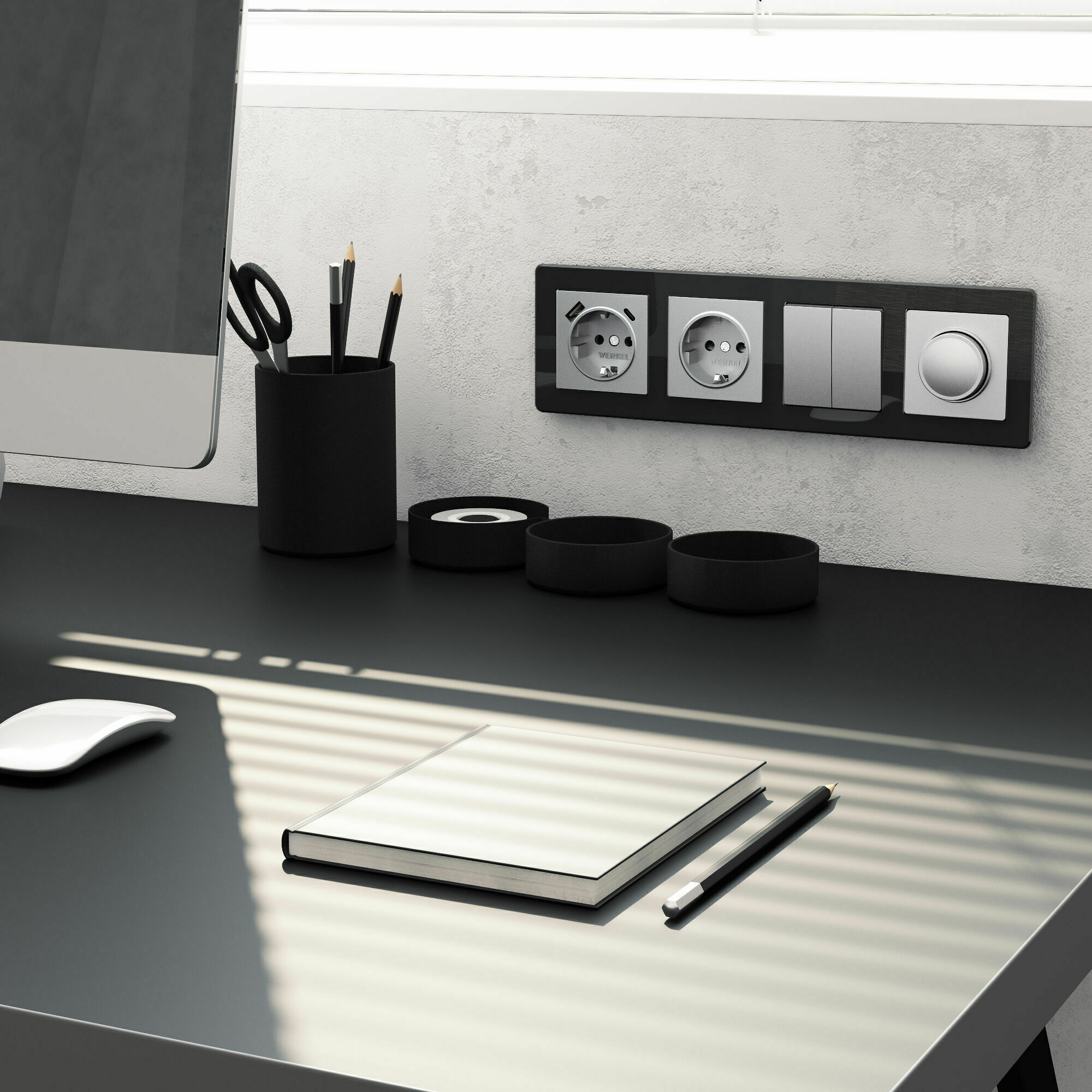 Изображение товара Рамка на 4 поста Acrylic (чёрный) W0042708 Werkel