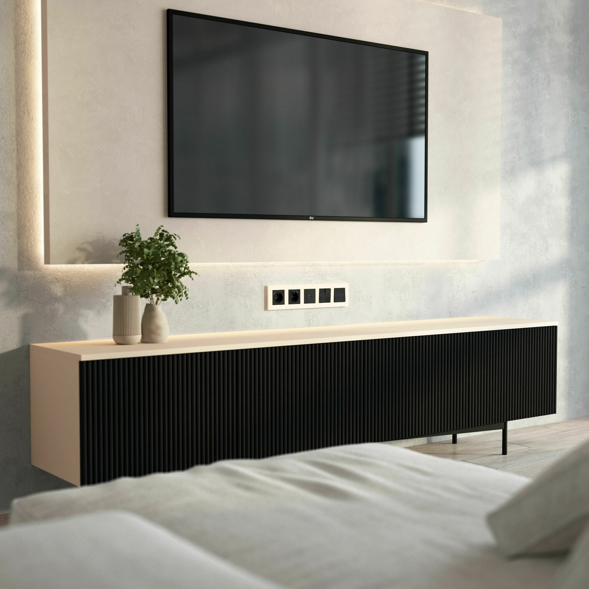 Изображение товара Рамка на 5 постов Slab (айвори софт) W0052962 Werkel