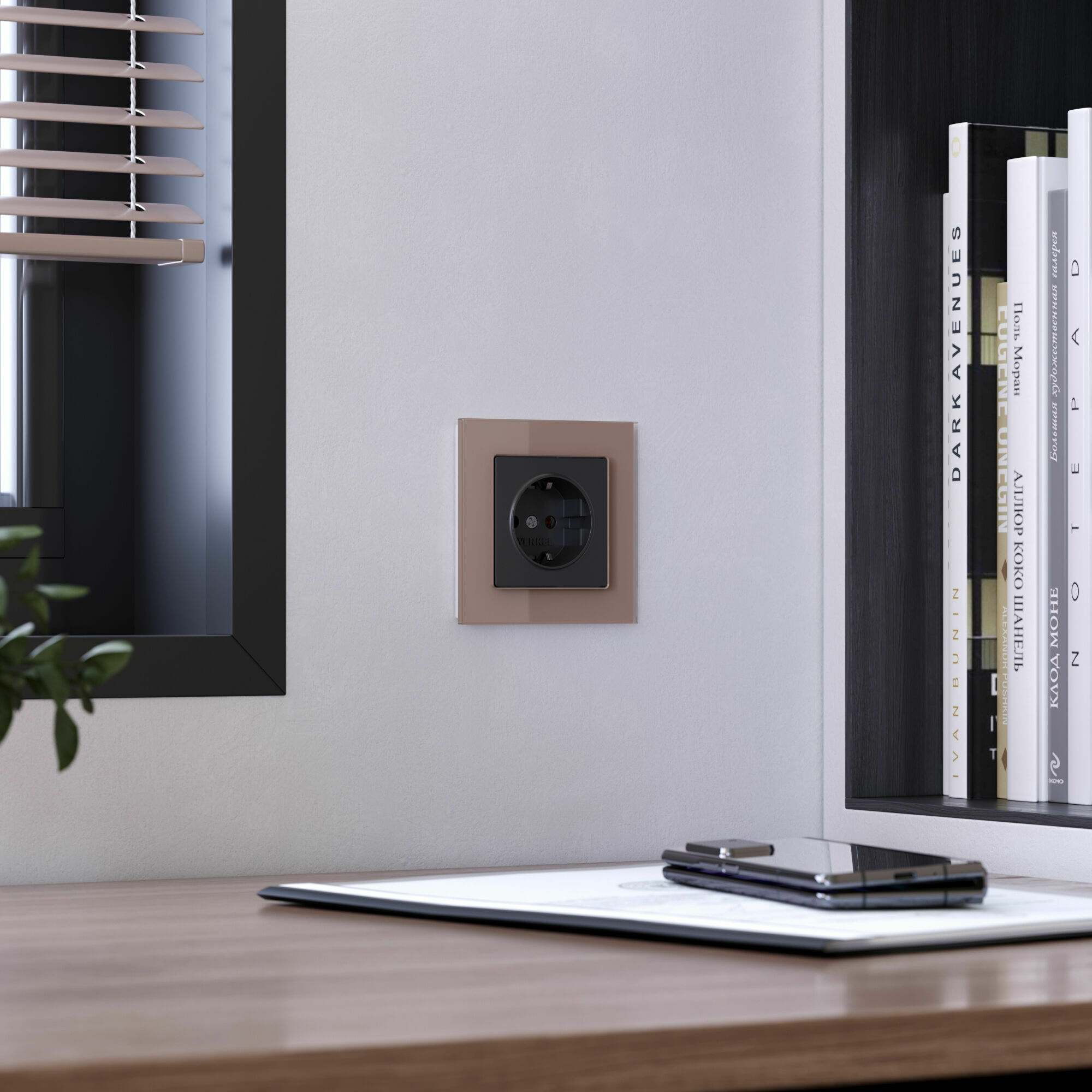 Изображение товара Рамка на 1 пост Favorit (латте, стекло) W0011142 Werkel