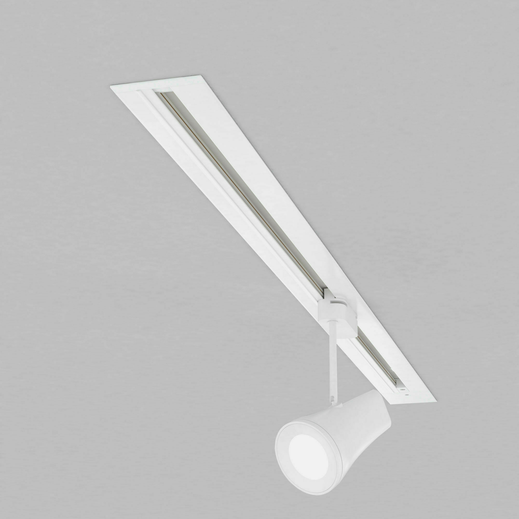 Изображение товара Встраиваемый  шинопровод 1м с вводом питания и заглушкой белый 85082/00 Basic System Elektrostandard