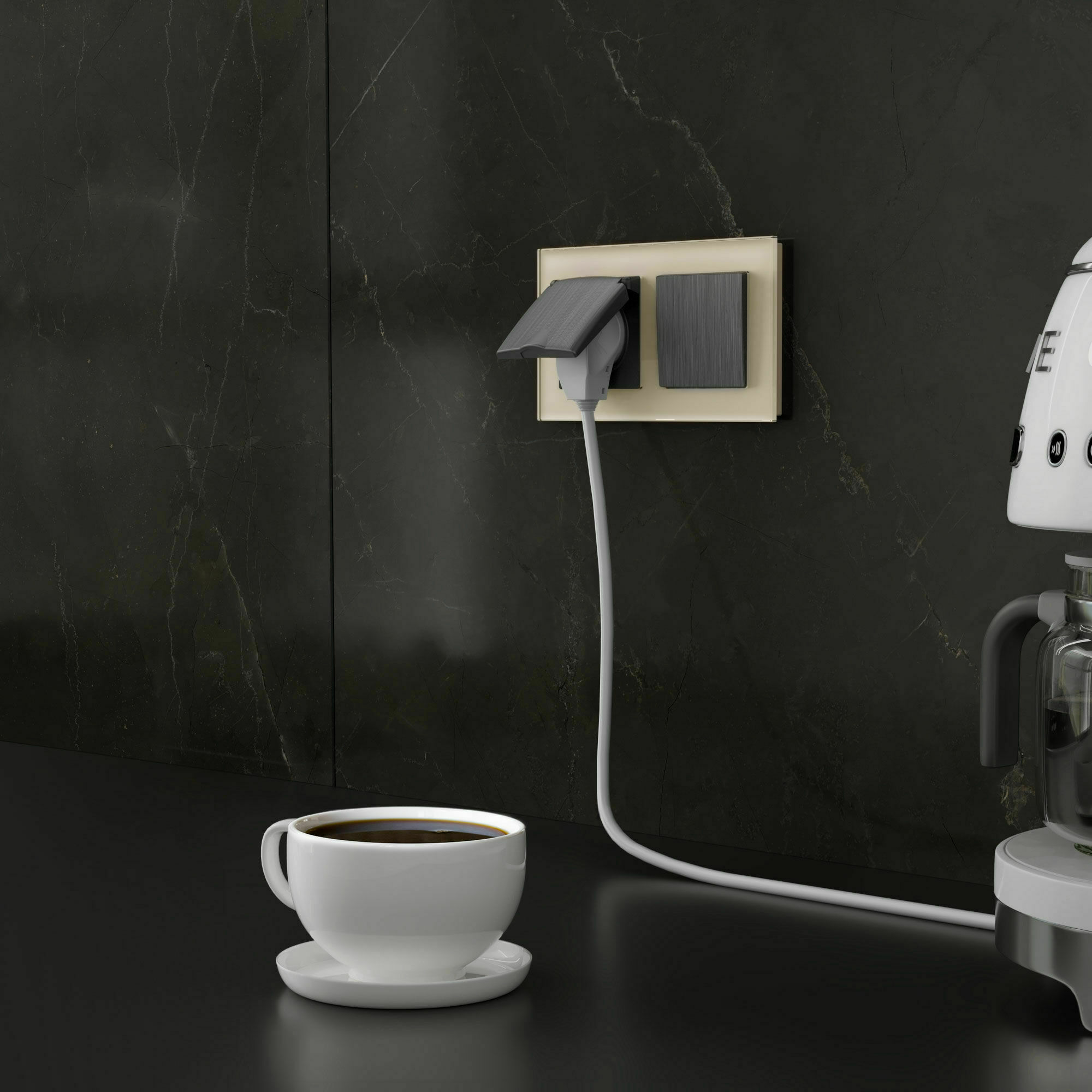 Изображение товара Рамка на 2 поста Favorit (молочный, стекло) W0021141 Werkel